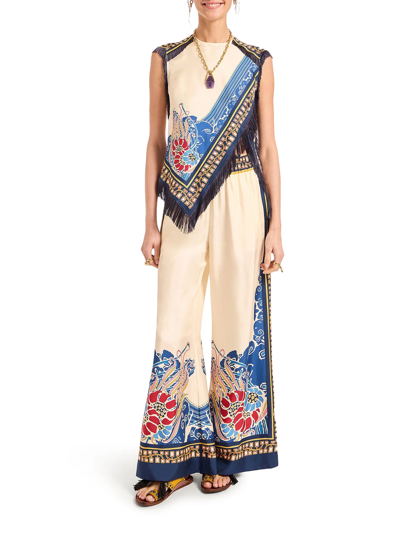 ASYMMETRIC SILK TOP - Image 2