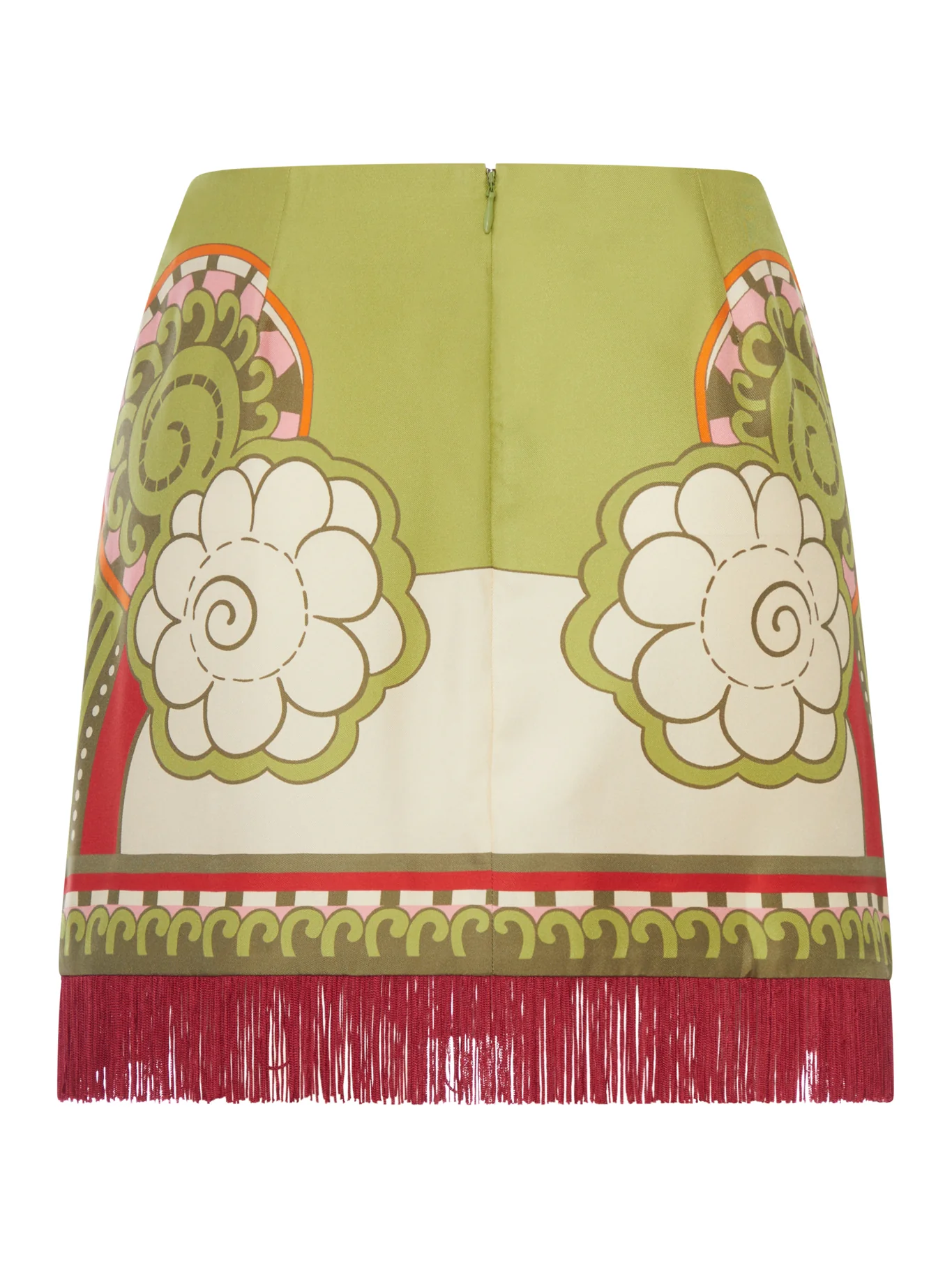 MINI SKIRT WITH SCARF AND FRINGES - Image 2