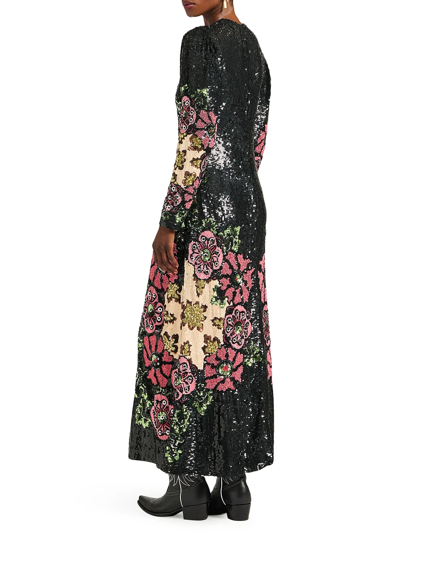 SEQUIN EMBROIDERED DRESS - Image 3