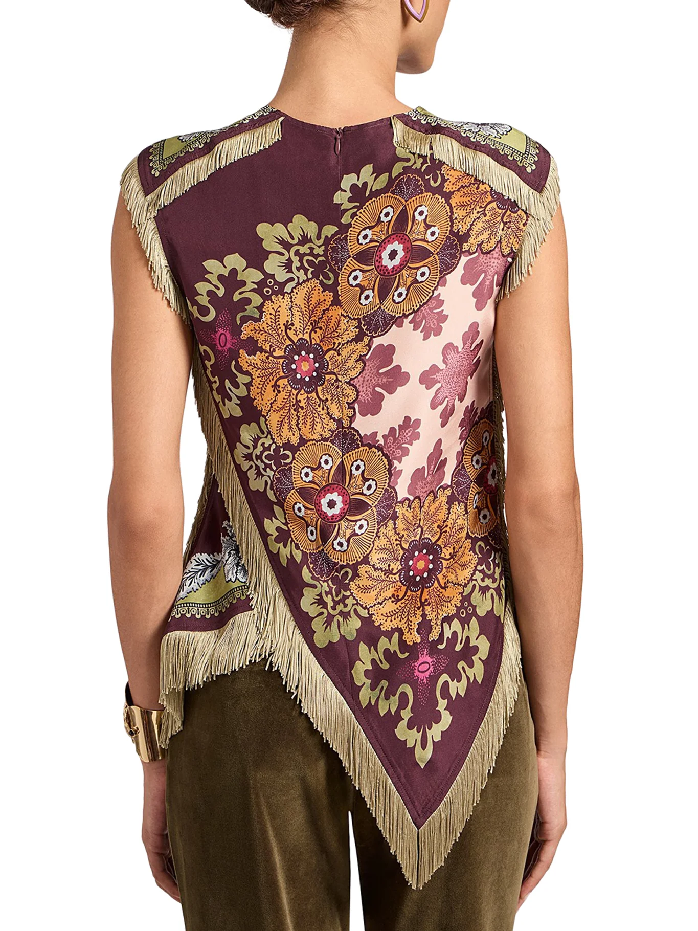 SILK FOULARD TOP - Image 4