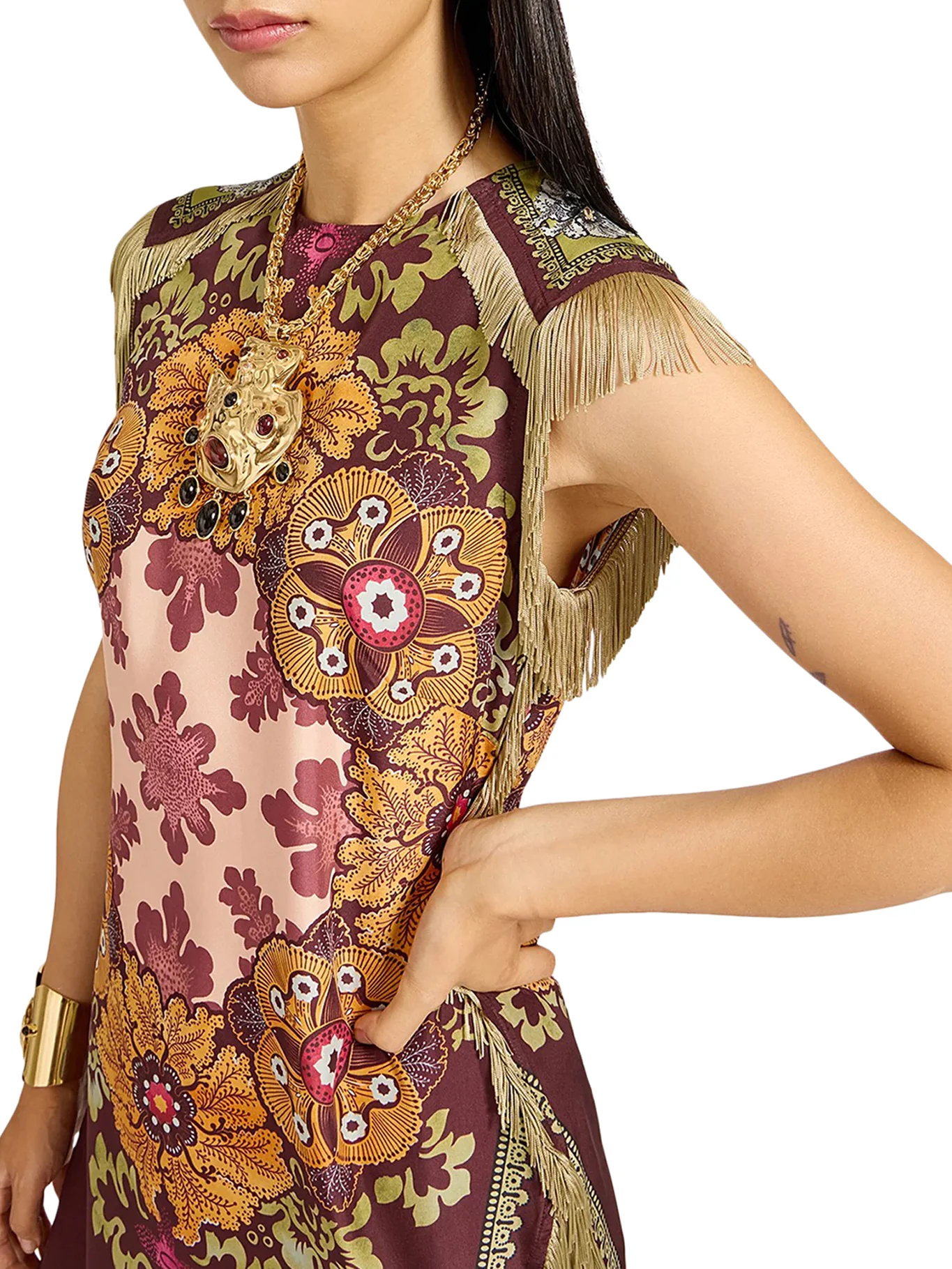SILK SCARF DRESS - Image 4