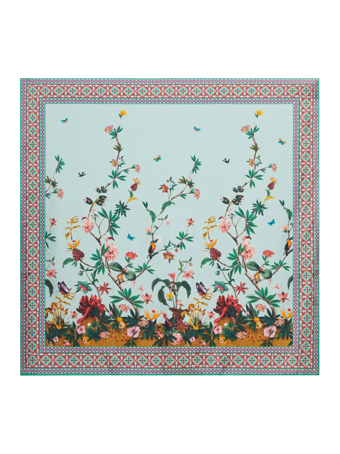 SILK SCARF WITH PRINT