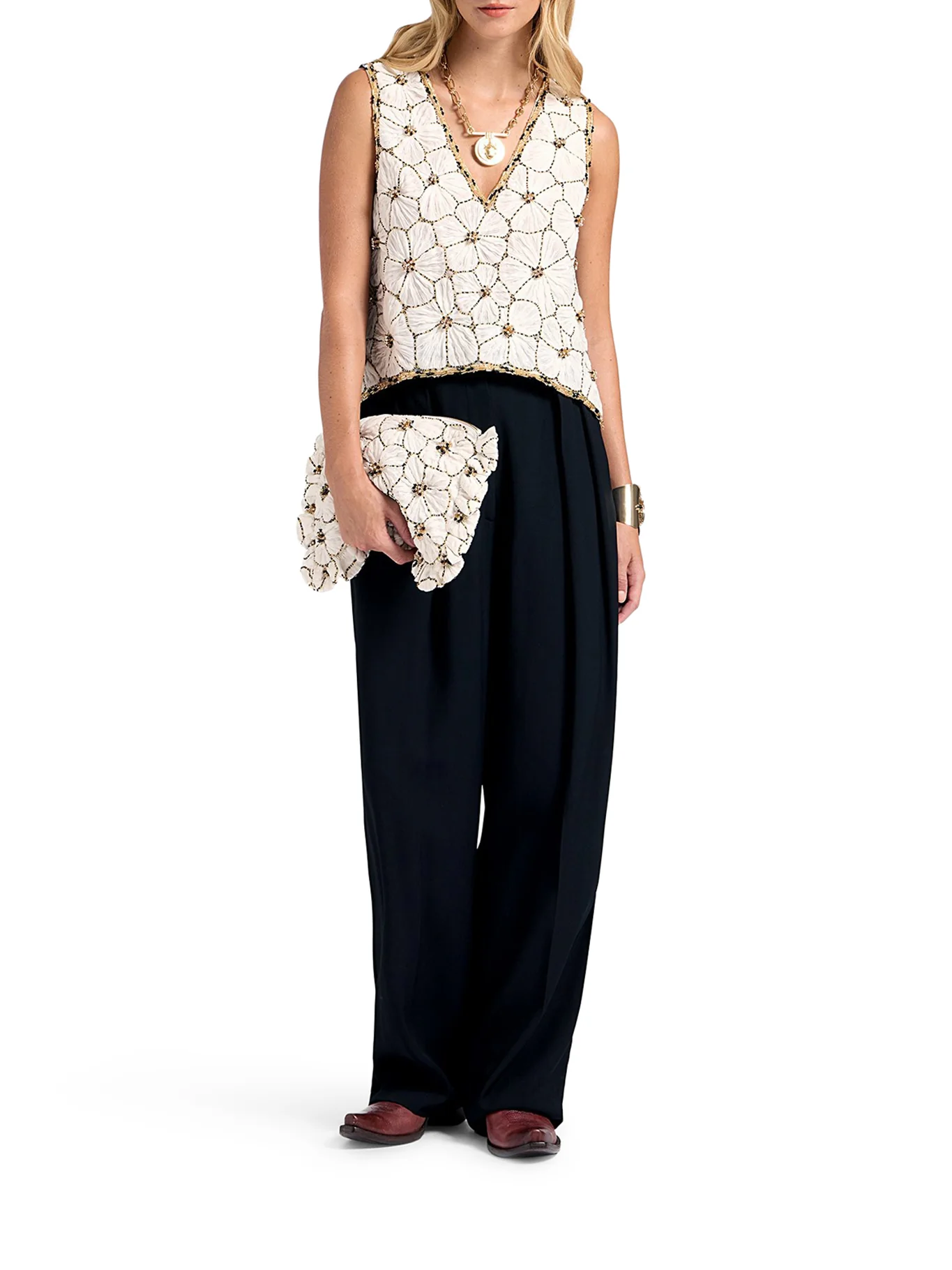 V-NECK SCALA TOP - Image 2