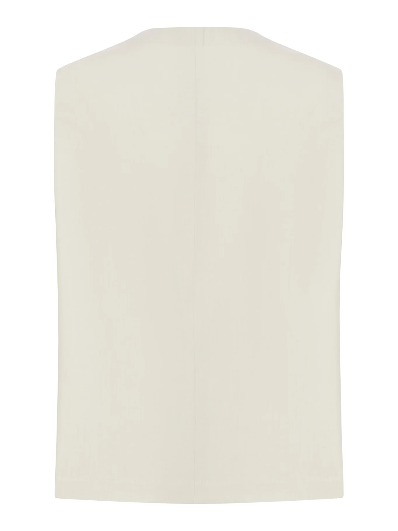 TAILORED LINEN AND COTTON BLEND VEST - Image 2