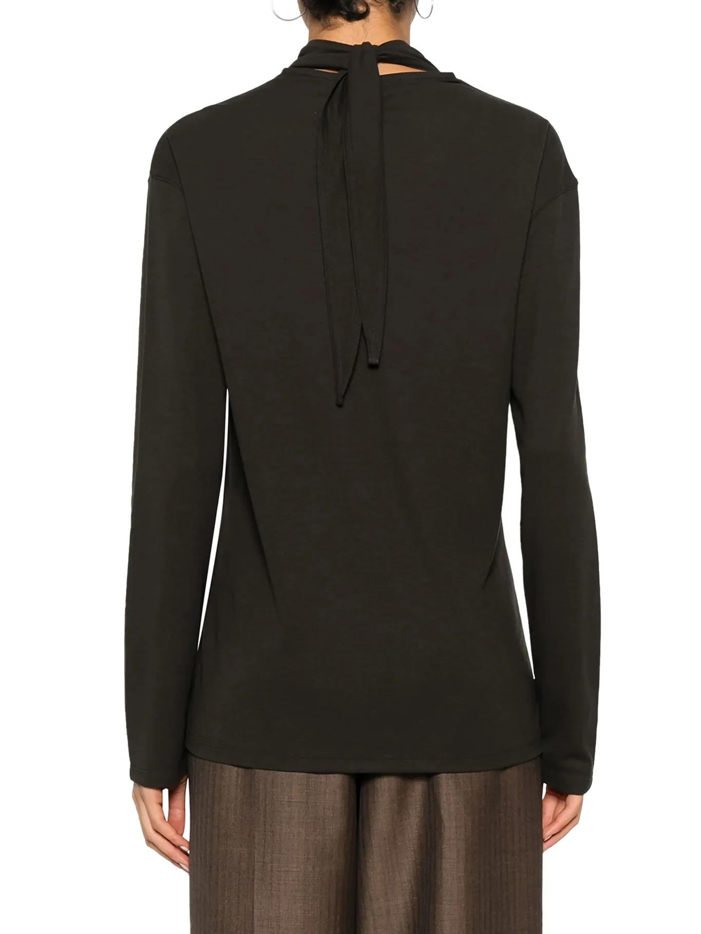 LONG SLEEVED TOP WITH SCARF DETAIL - Image 4