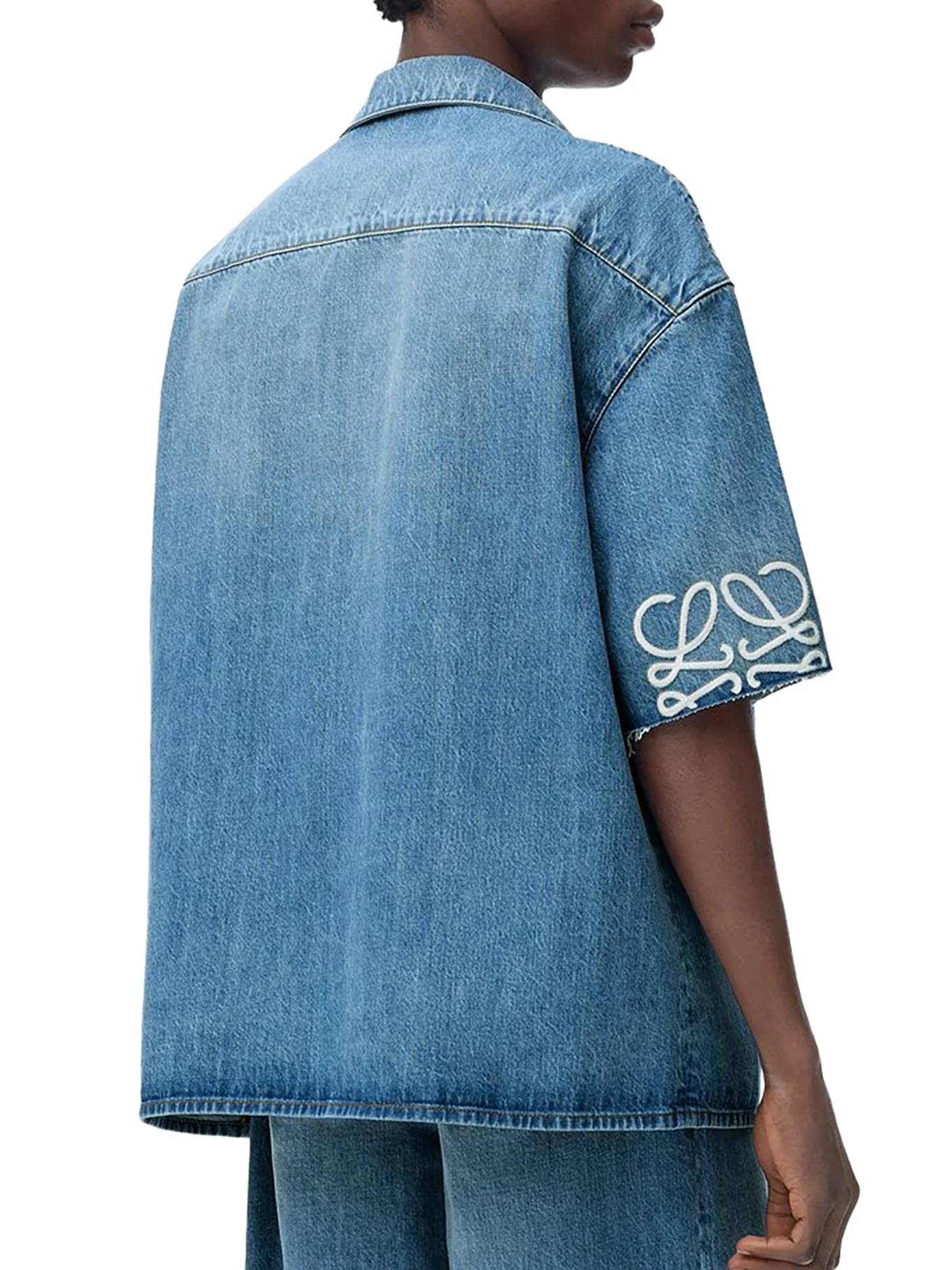 ANAGRAM DENIM SHORT SLEEVE SHIRT - Image 4