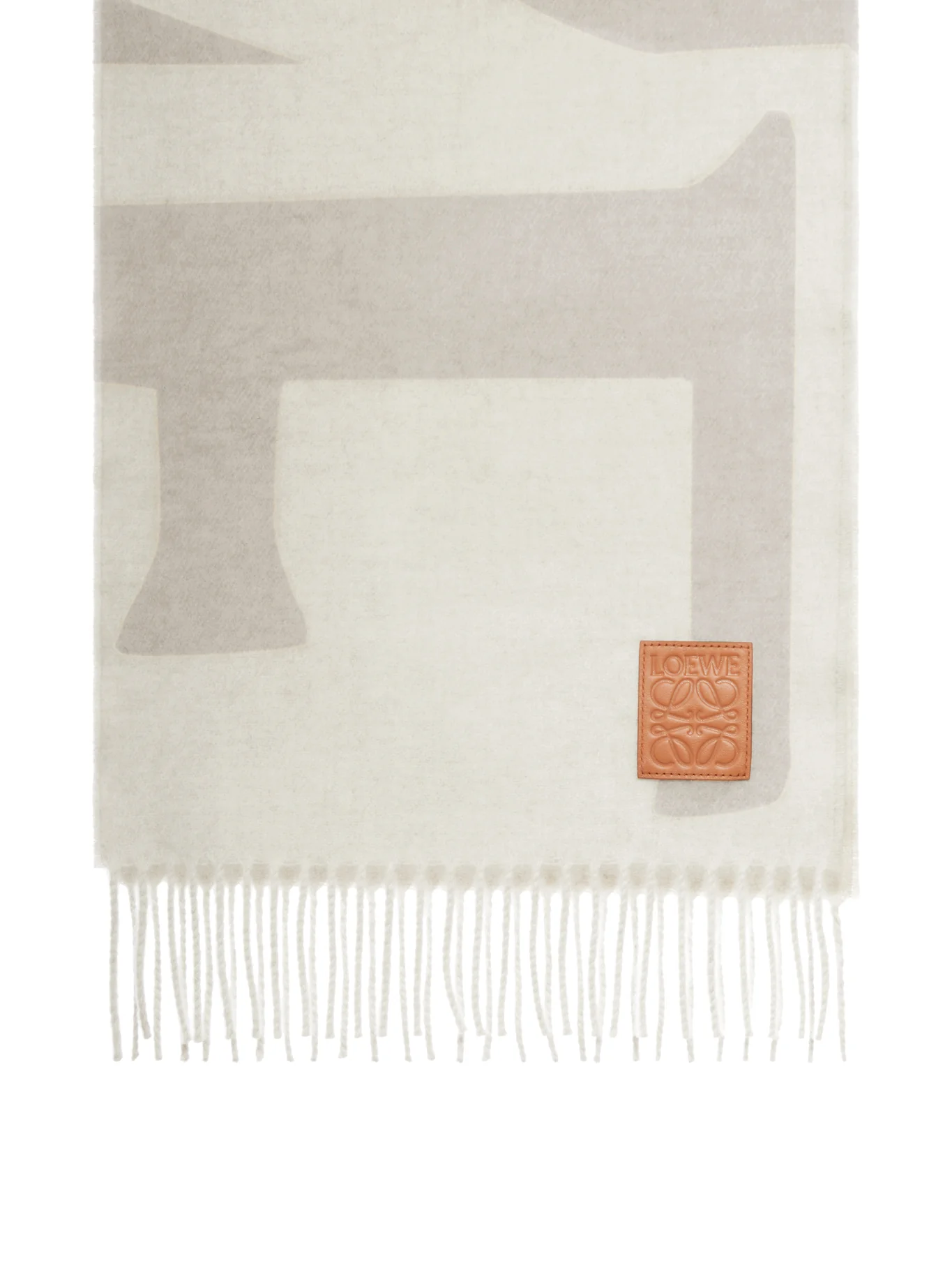 CASHMERE JACQUARD LOGO SCARF - Image 3