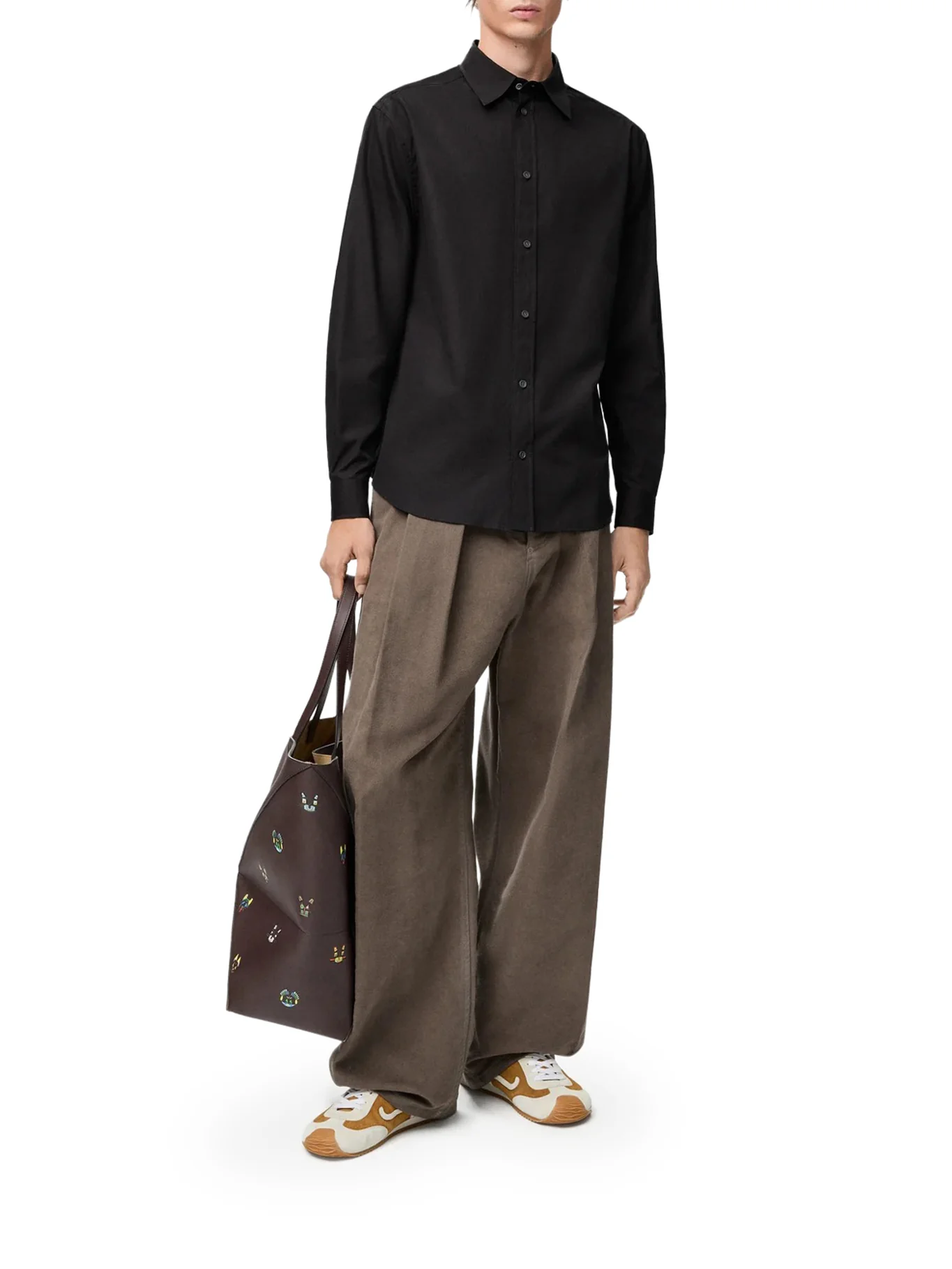 CLASSIC COTTON SHIRT WITH EMBROIDERED ANAGRAM LOGO - Image 2