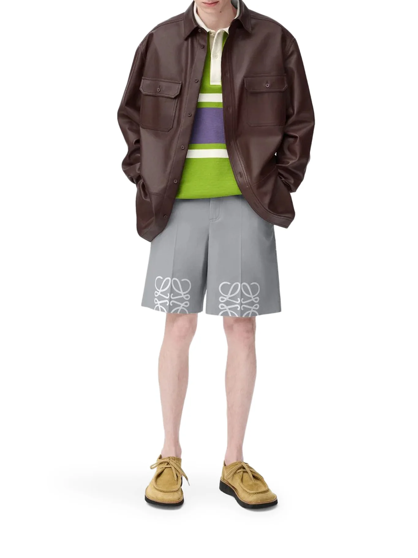 COTTON ANAGRAM SHORTS - Image 2