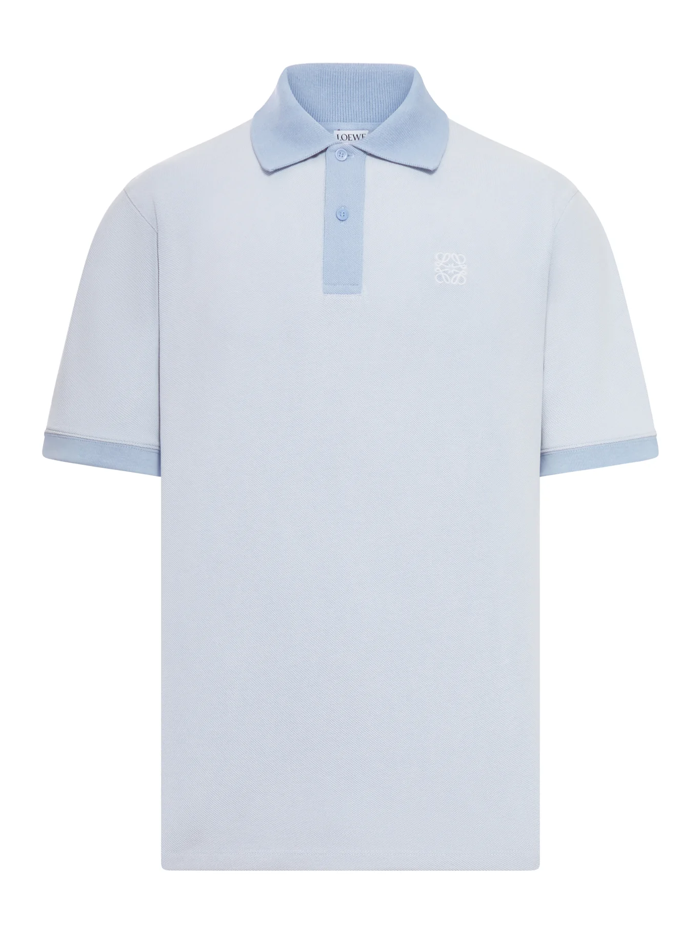 COTTON POLO SHIRT WITH ANAGRAM EMBROIDERY