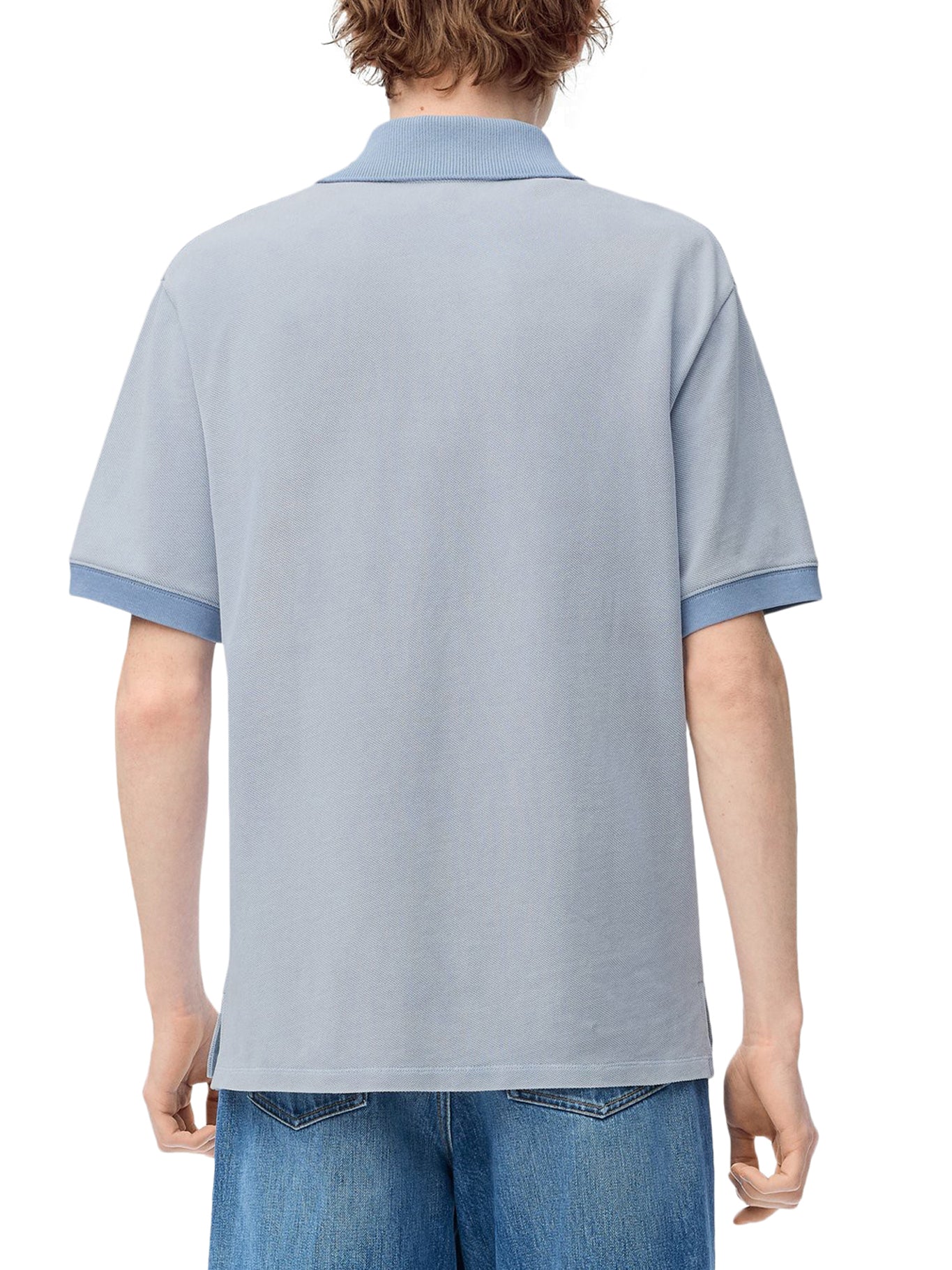 COTTON POLO SHIRT WITH ANAGRAM EMBROIDERY - Image 4