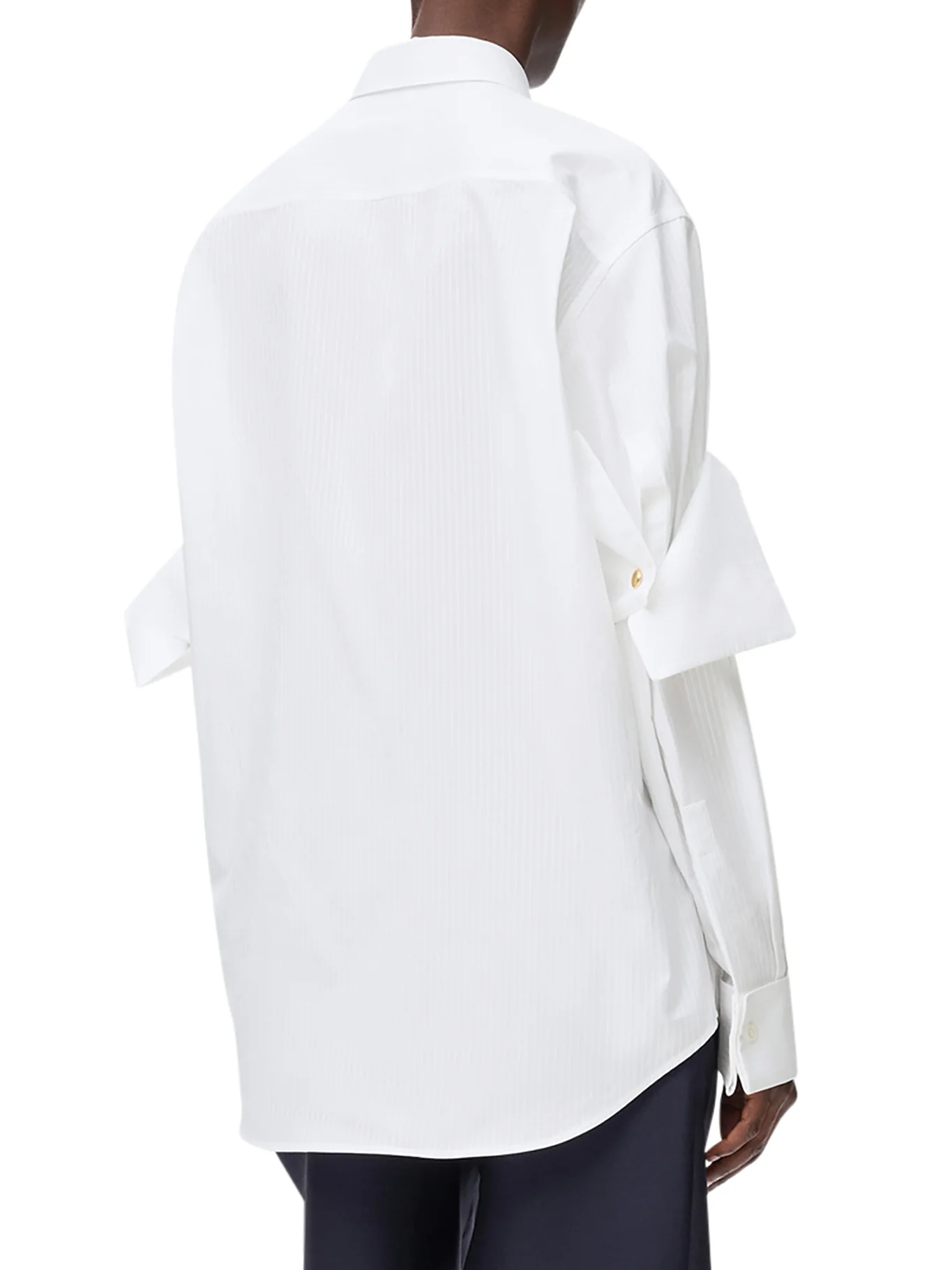 COTTON SHIRT WITH DOUBLE-LAYER SLEEVES - Image 4