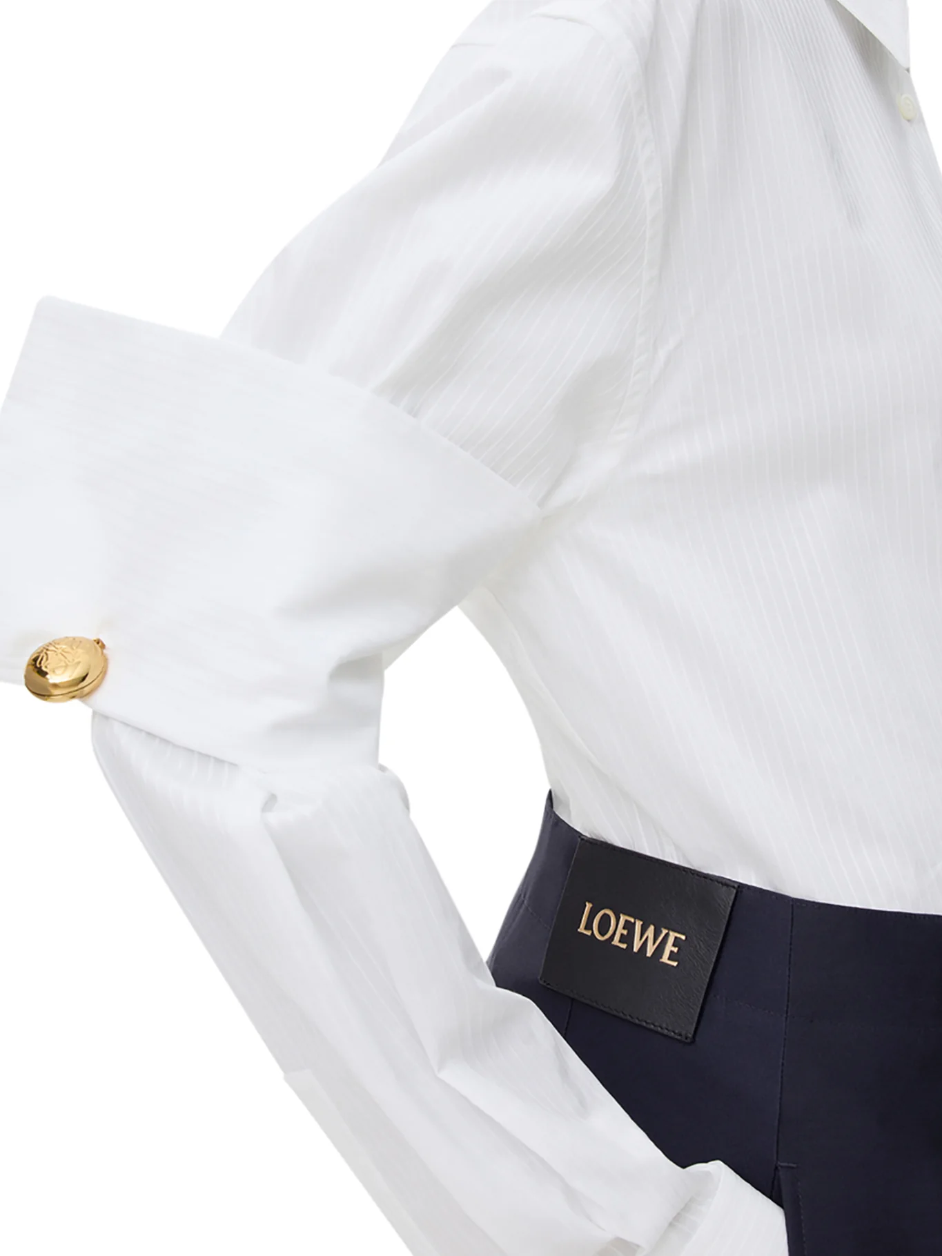 COTTON SHIRT WITH DOUBLE-LAYER SLEEVES - Image 5