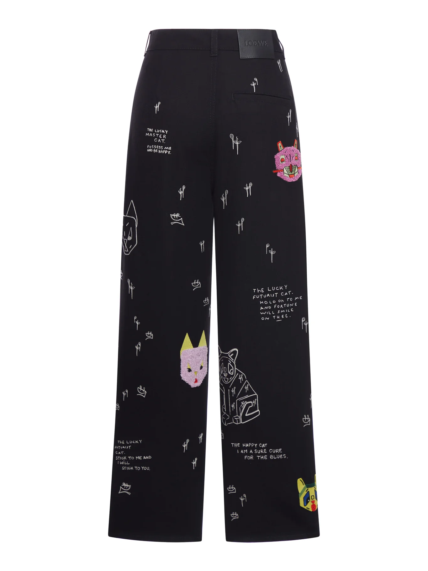 COTTON TROUSERS WITH EMBROIDERY - Image 2