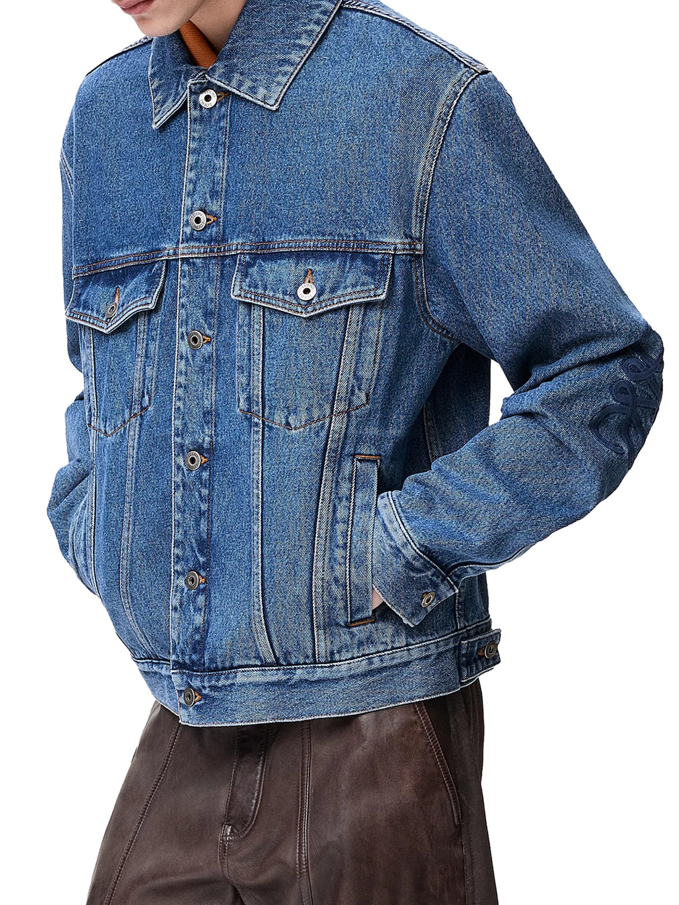 DENIM JACKET WITH ANAGRAM - Image 3