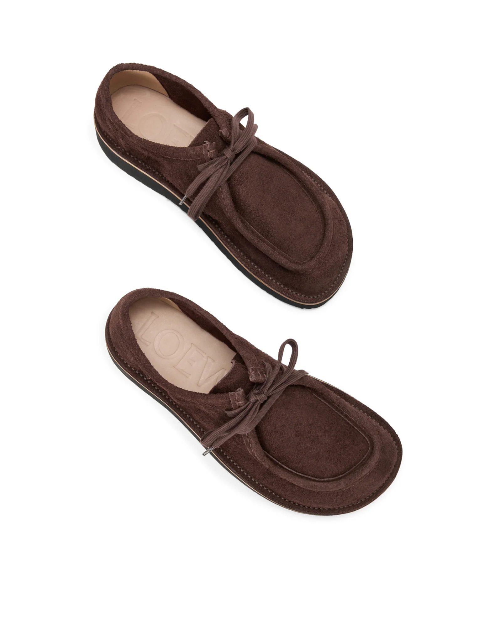 FARO LACE-UP SHOES IN SUEDE CALFSKIN - Image 4