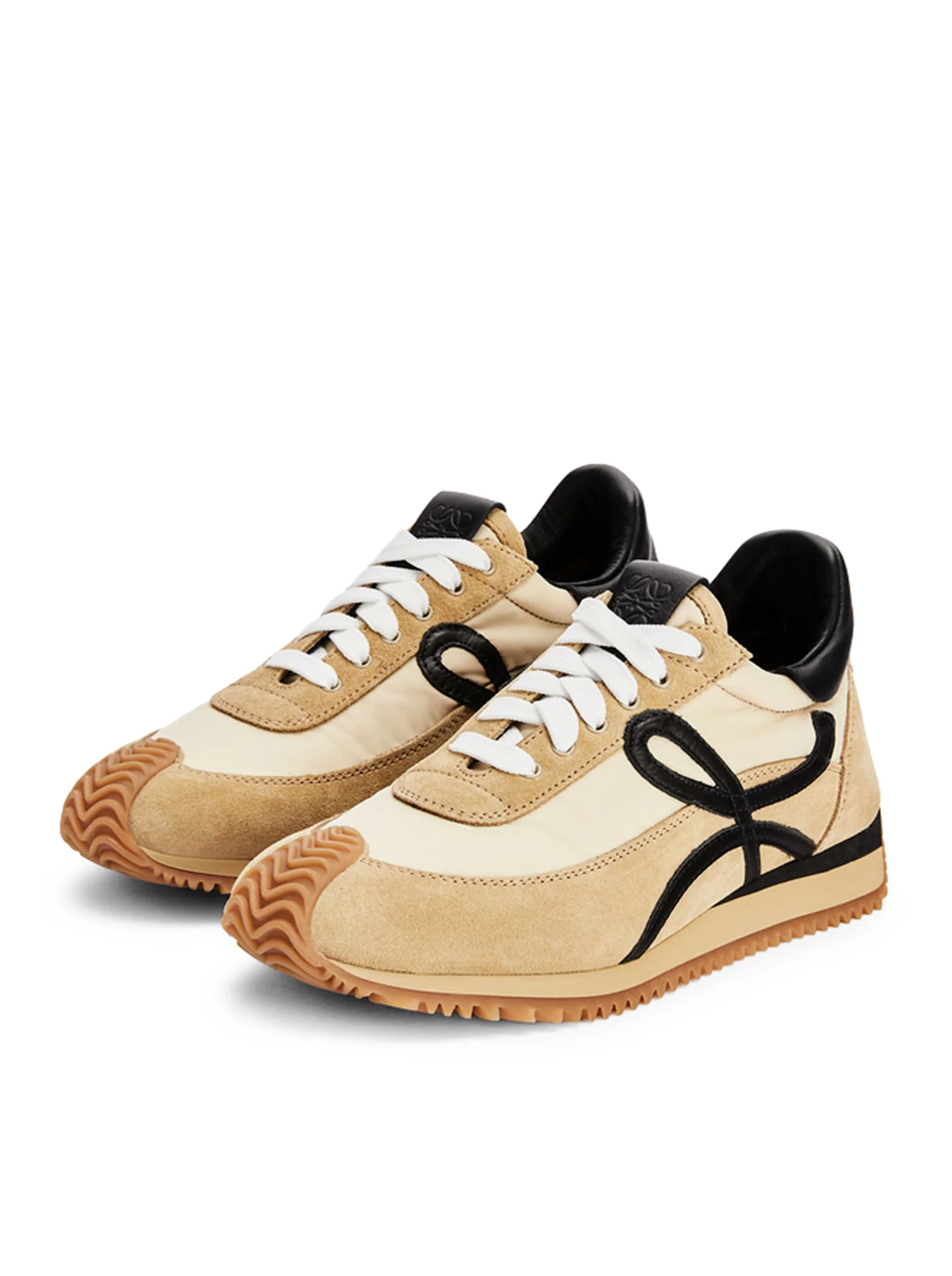 SNEAKERS FLOW RUNNER IN NYLON AND LEATHER AND SUEDE - Image 3