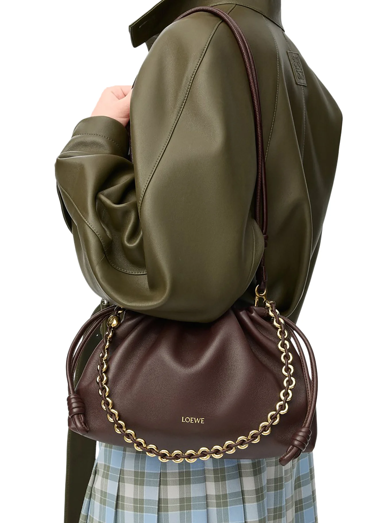 MEDIUM FLAMENCO BAG IN SOFT LAMBSKIN NAPPA - Image 2