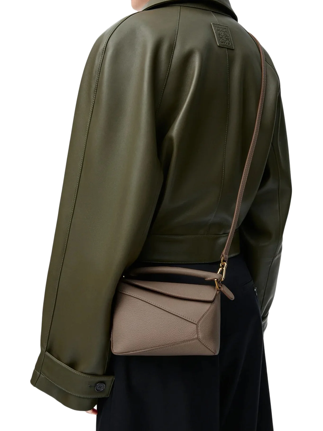 PUZZLE EDGE MINI BAG IN GRENADE LEATHER - Image 3