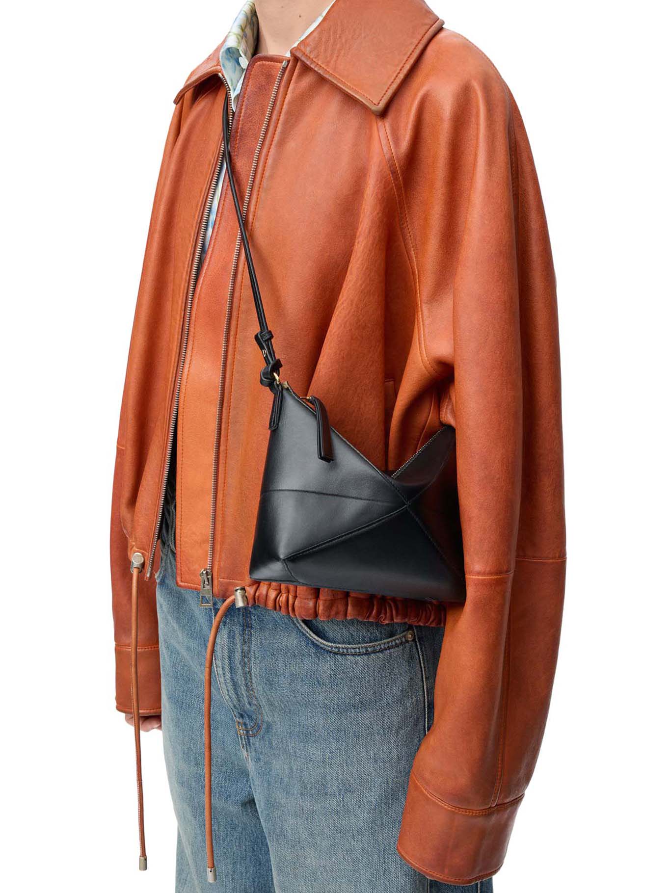 PUZZLE FOLD POUCH IN POLISHED CALFSKIN - Image 3
