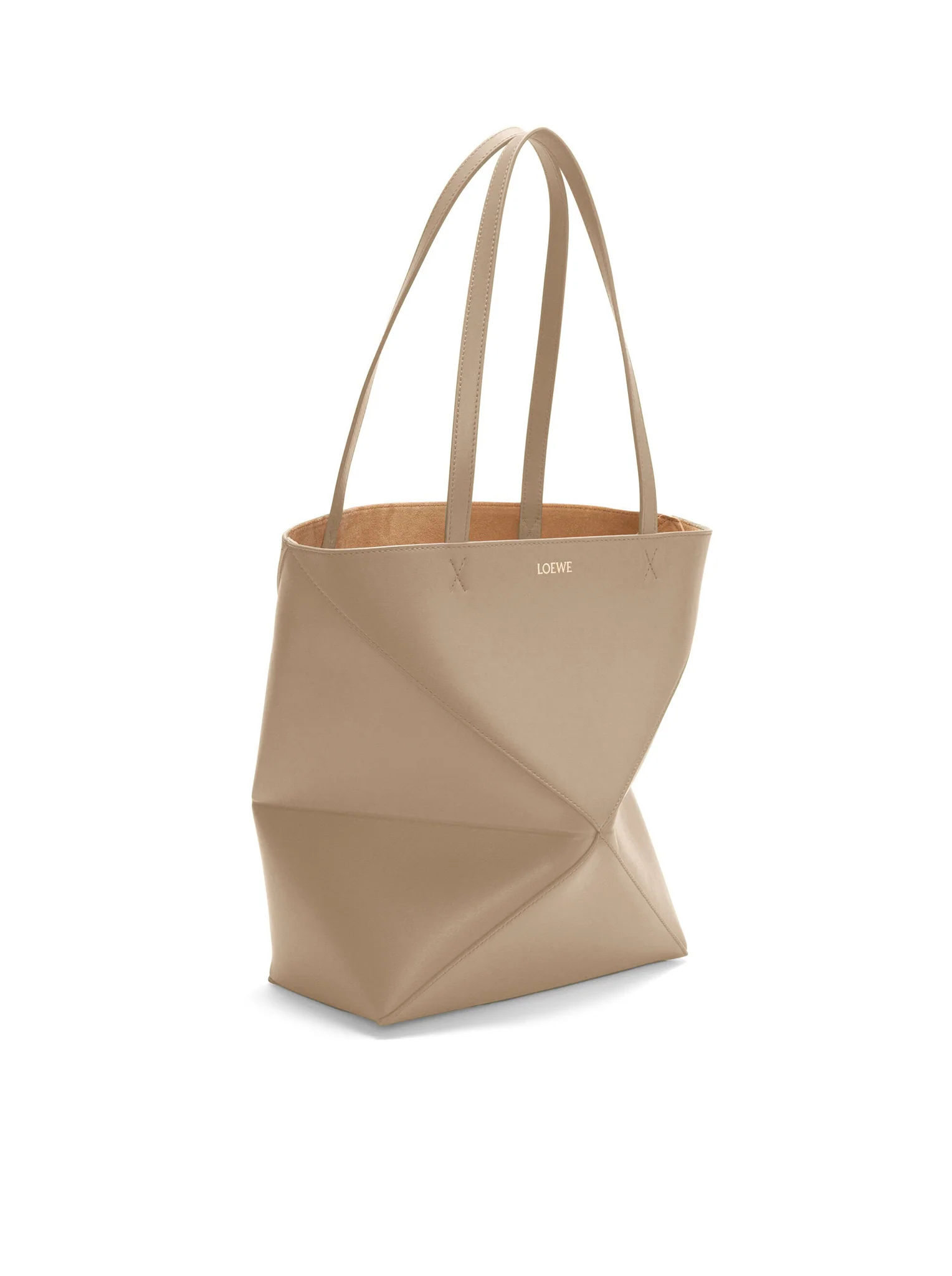 PUZZLE FOLD TOTE BAG IN POLISHED CALFSKIN - Image 4