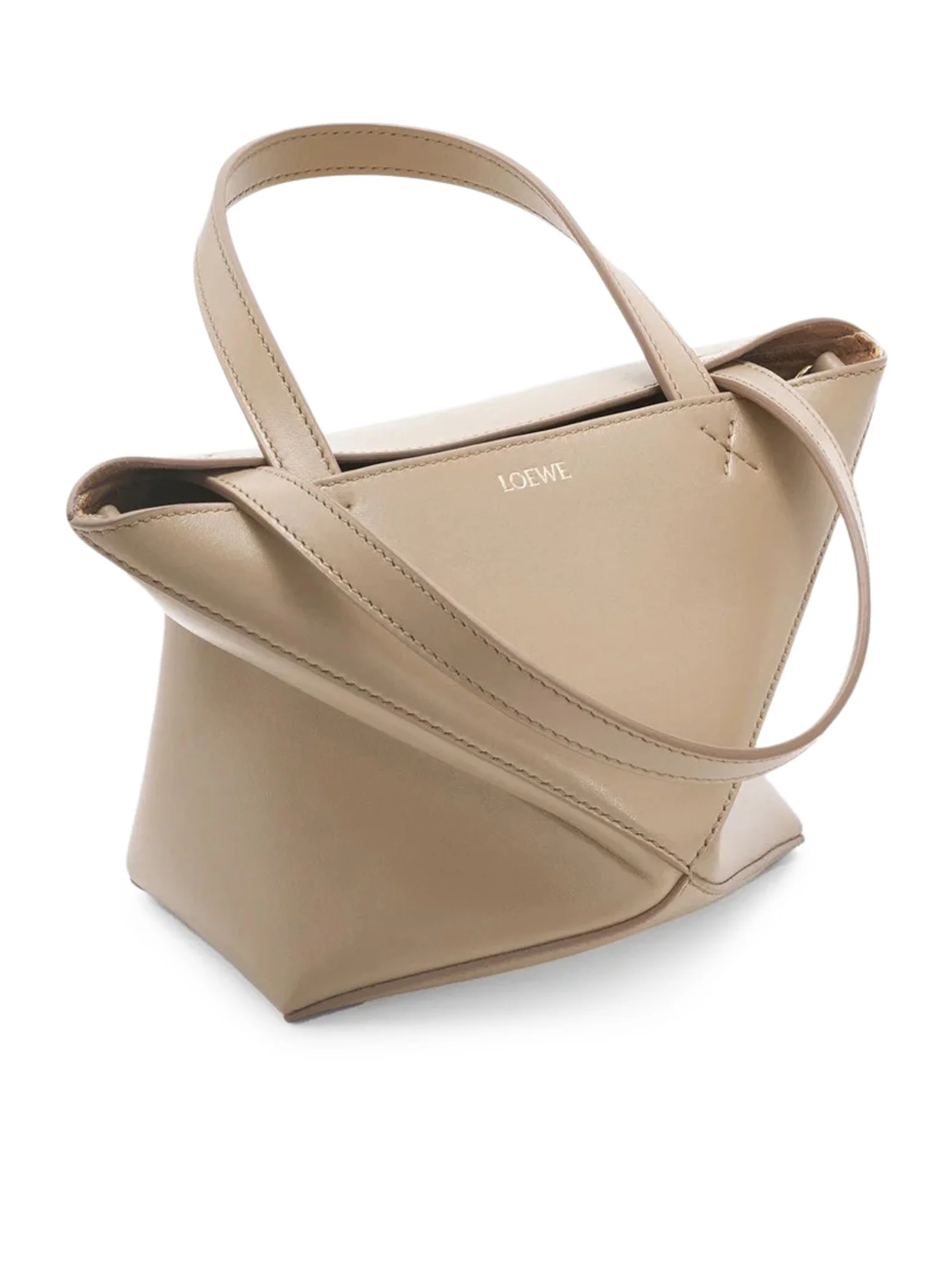 PUZZLE FOLD TOTE BAG IN POLISHED CALFSKIN - Image 6