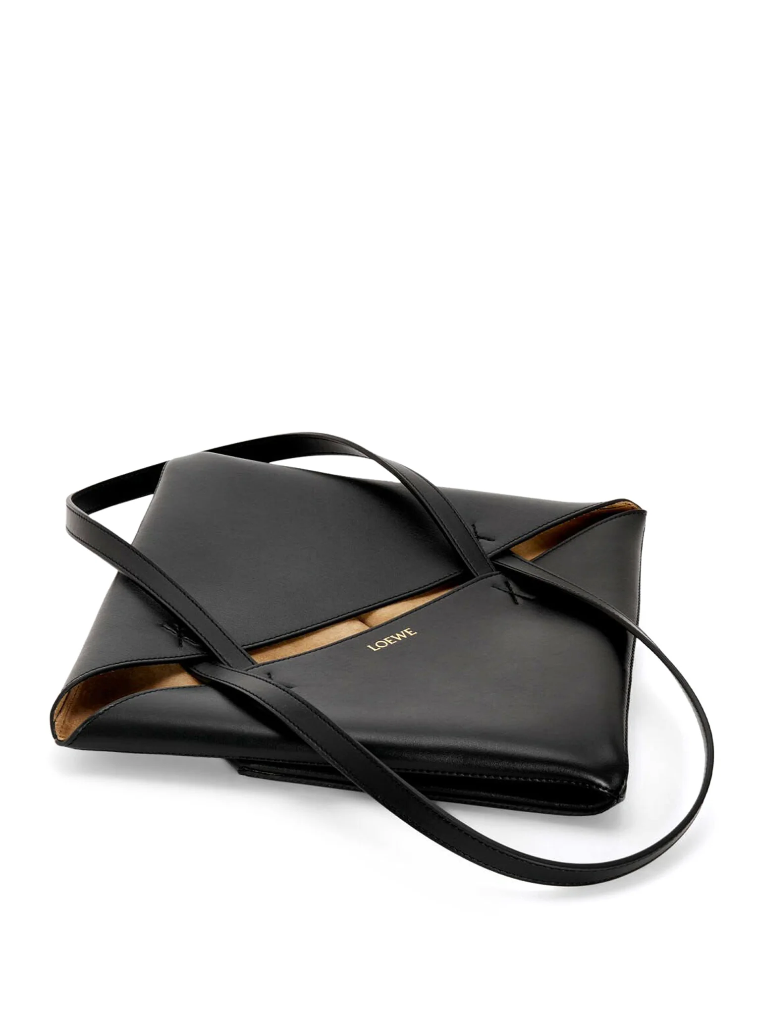 PUZZLE FOLD TOTE BAG IN POLISHED CALFSKIN - Image 6
