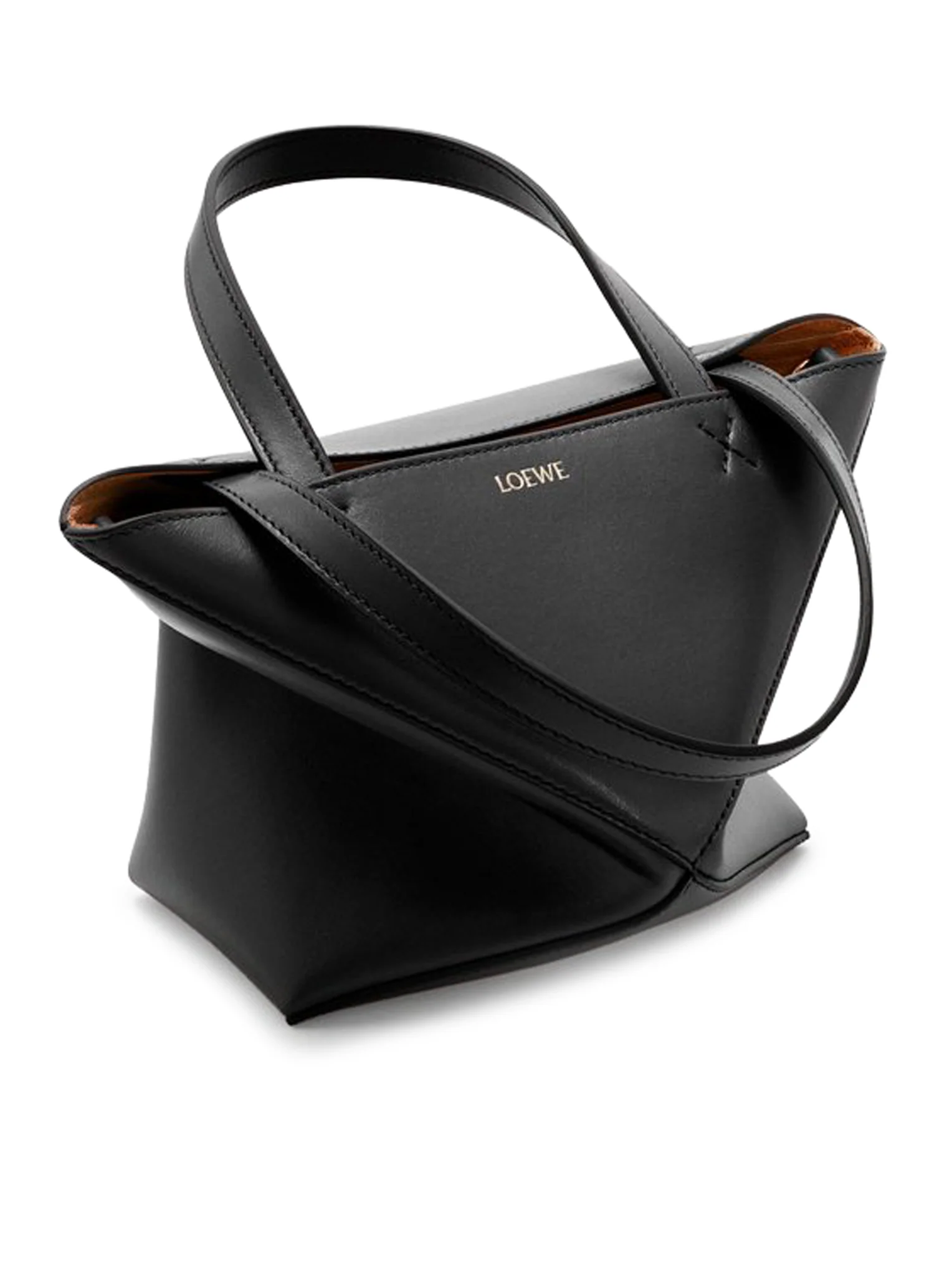 PUZZLE FOLD TOTE BAG IN POLISHED CALFSKIN - Image 5