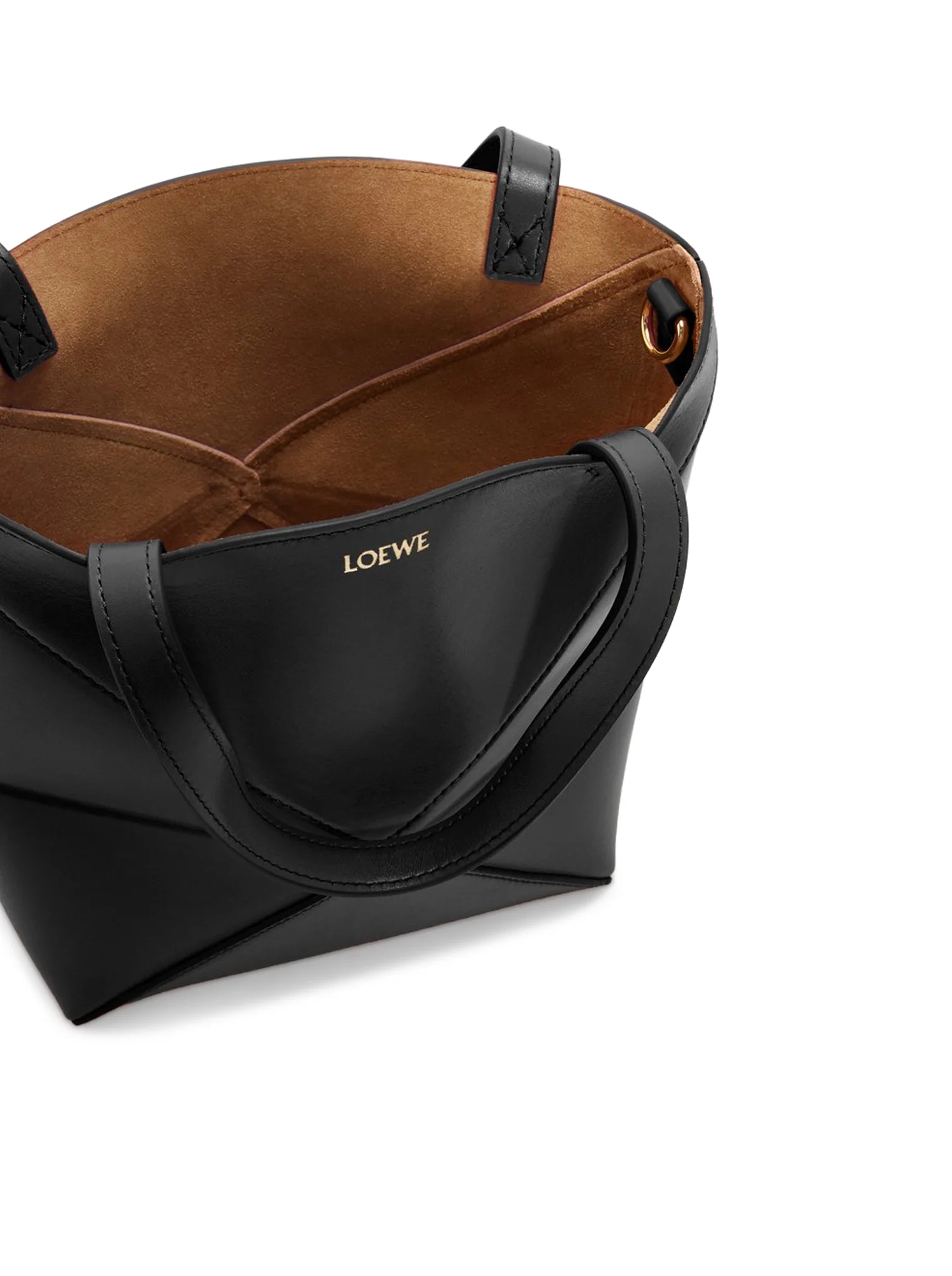 PUZZLE FOLD TOTE BAG IN POLISHED CALFSKIN - Image 9