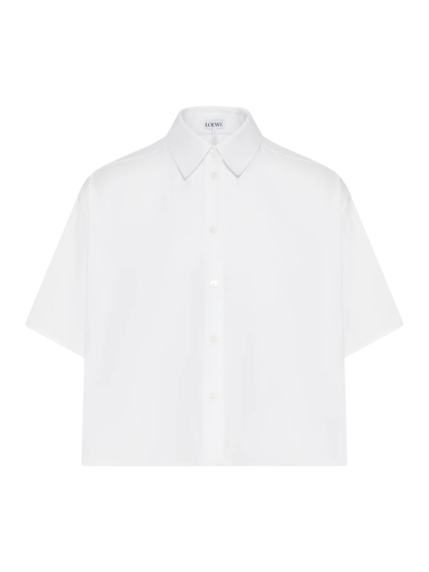 SHORTS SLEEVE TRAPEZE SHIRT IN COTTON