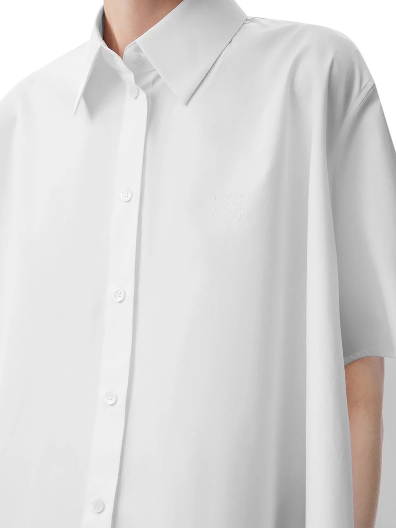 SHORTS SLEEVE TRAPEZE SHIRT IN COTTON - Image 5