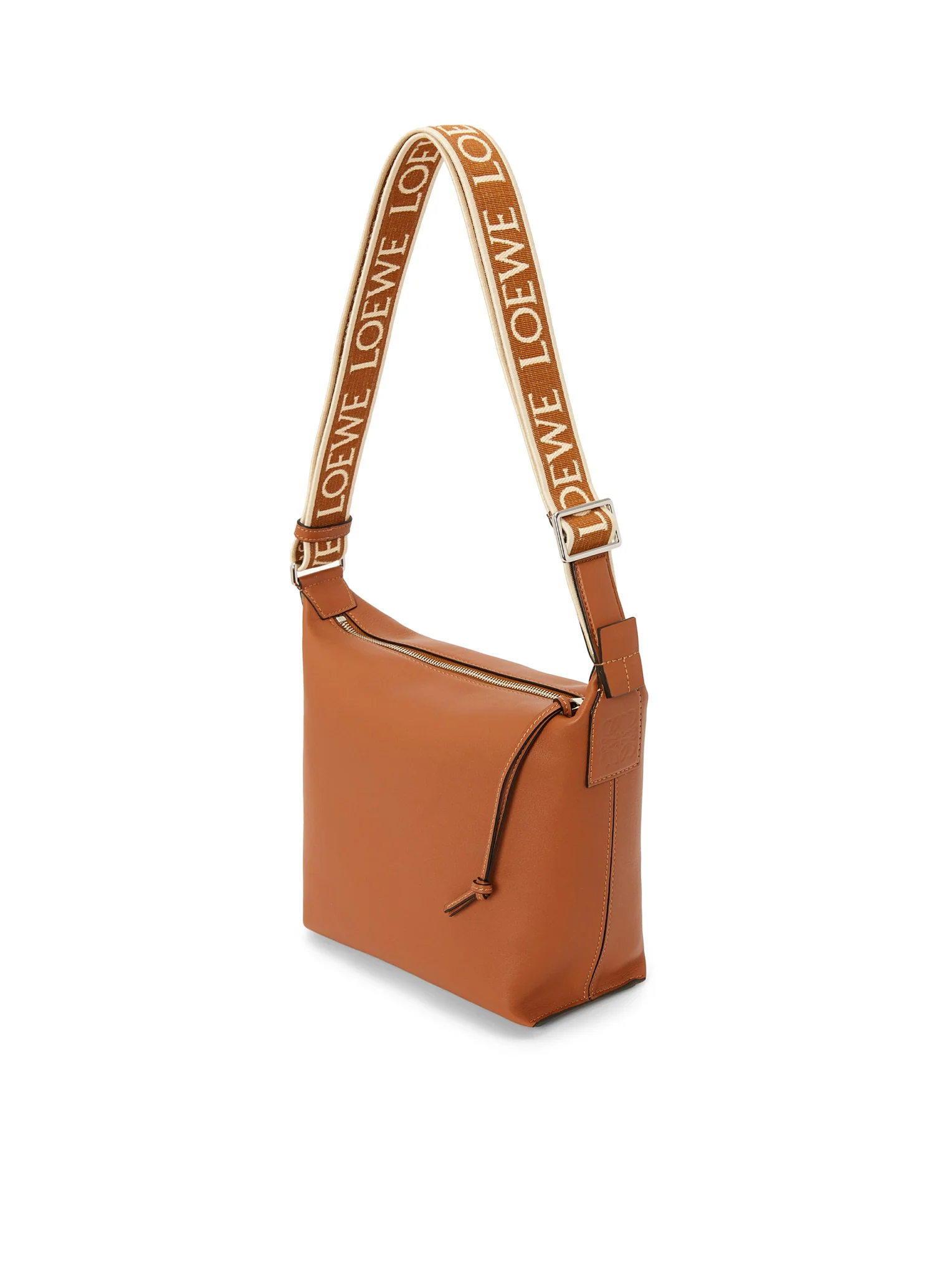 SMALL CUBI SHOULDER BAG IN SMOOTH CALFSKIN AND JACQUARD - Image 3