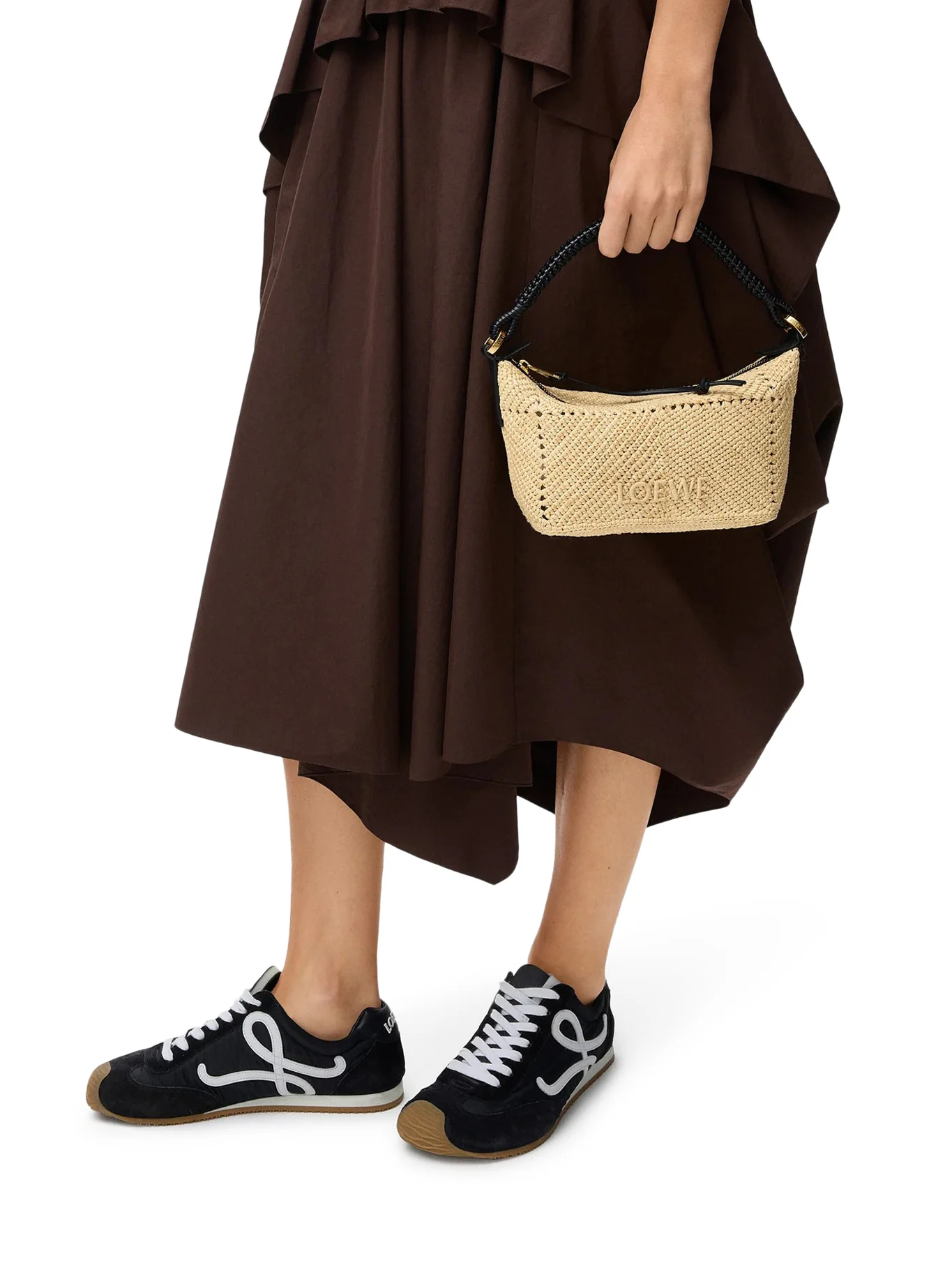 CALA MINI BAG IN CALFSKIN AND RAFFIA - Image 2