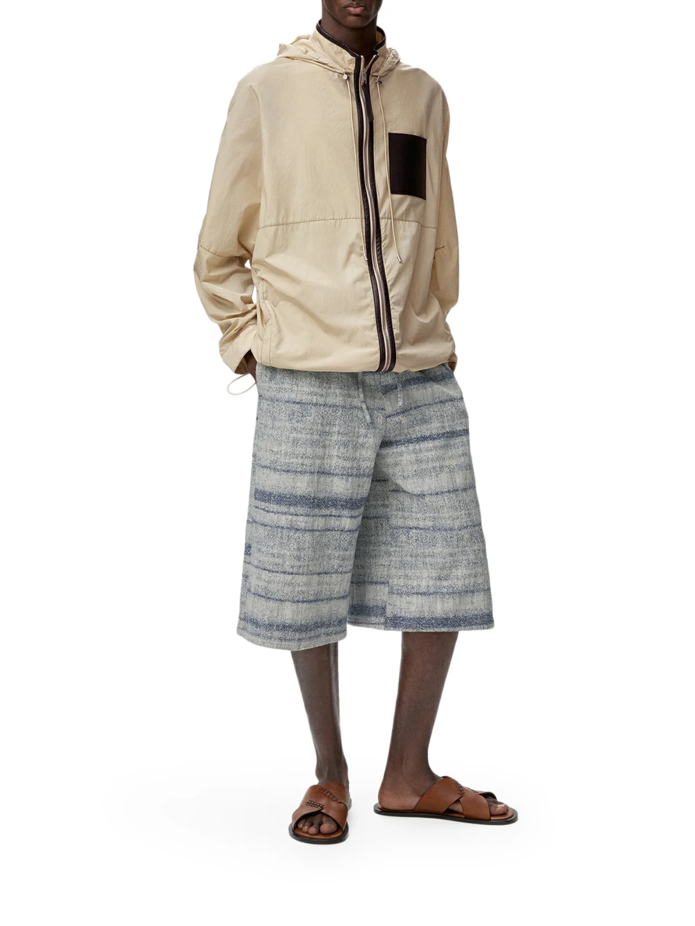 HOODED JACKET IN TECHNICAL FABRIC - Image 2