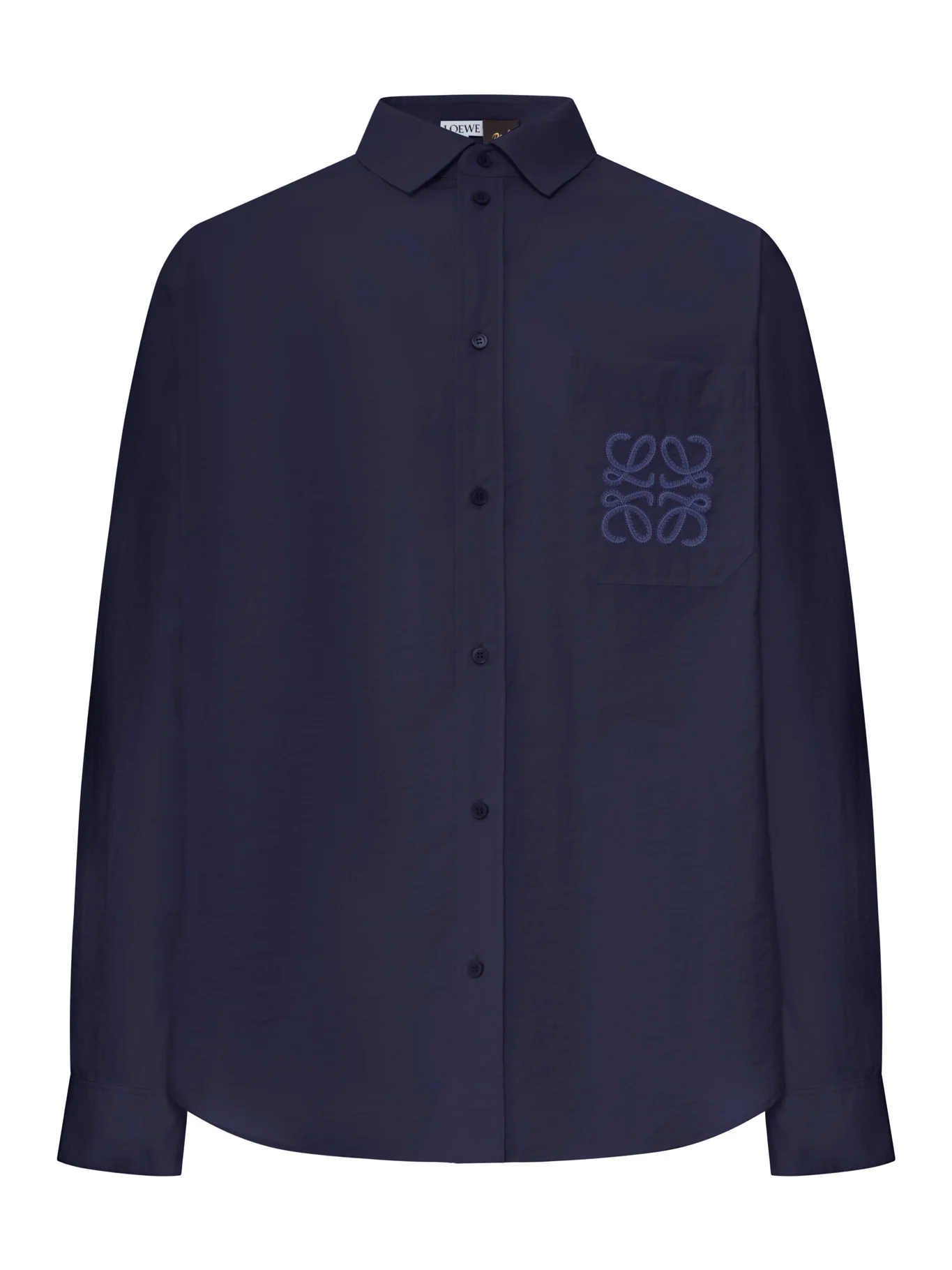LONG-SLEEVED TEXTURED POPLIN SHIRT