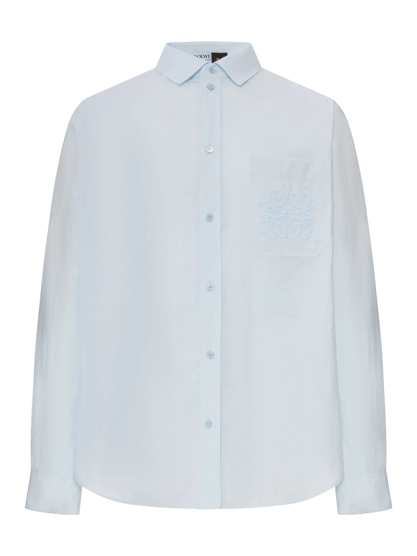 LONG-SLEEVED TEXTURED POPLIN SHIRT