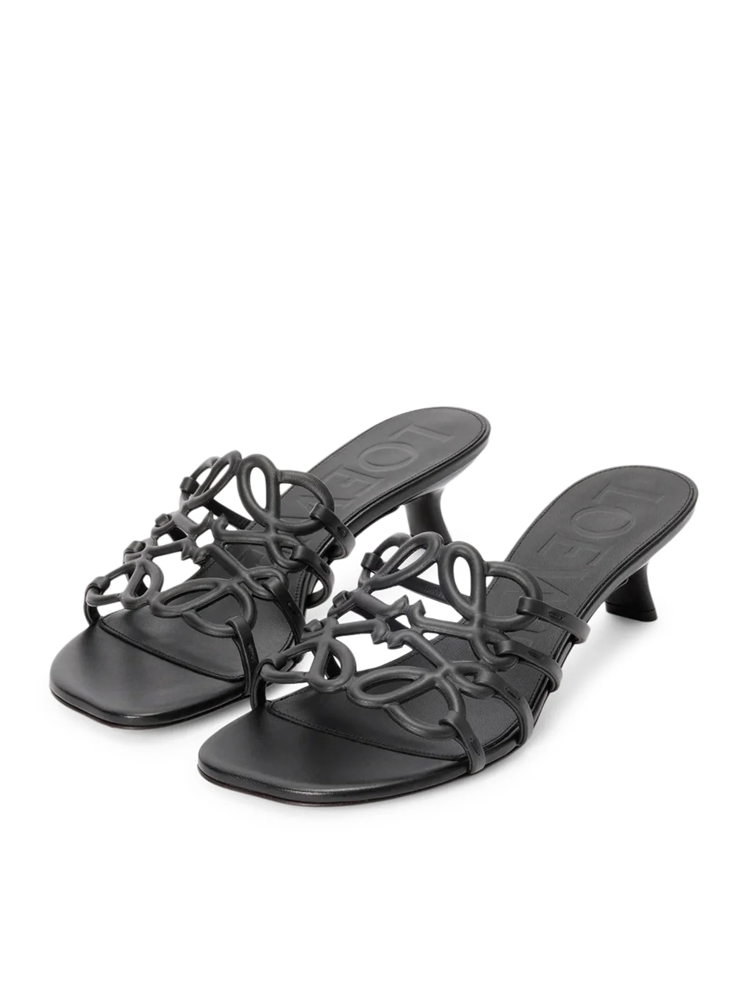 PETAL ANAGRAM SLIDE IN SOFT CALFSKIN - Image 3