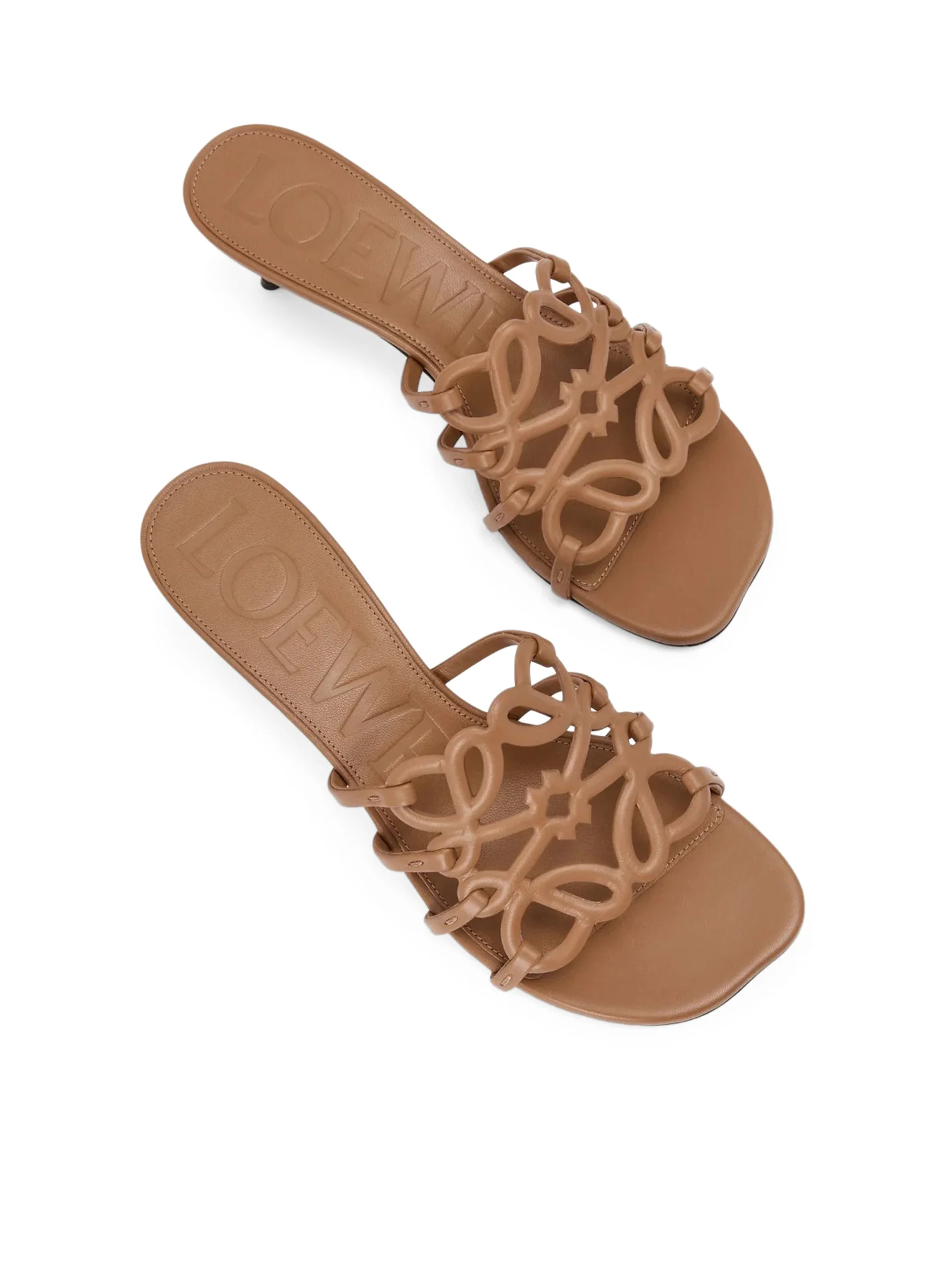 PETAL ANAGRAM SLIDE IN SOFT CALFSKIN - Image 4