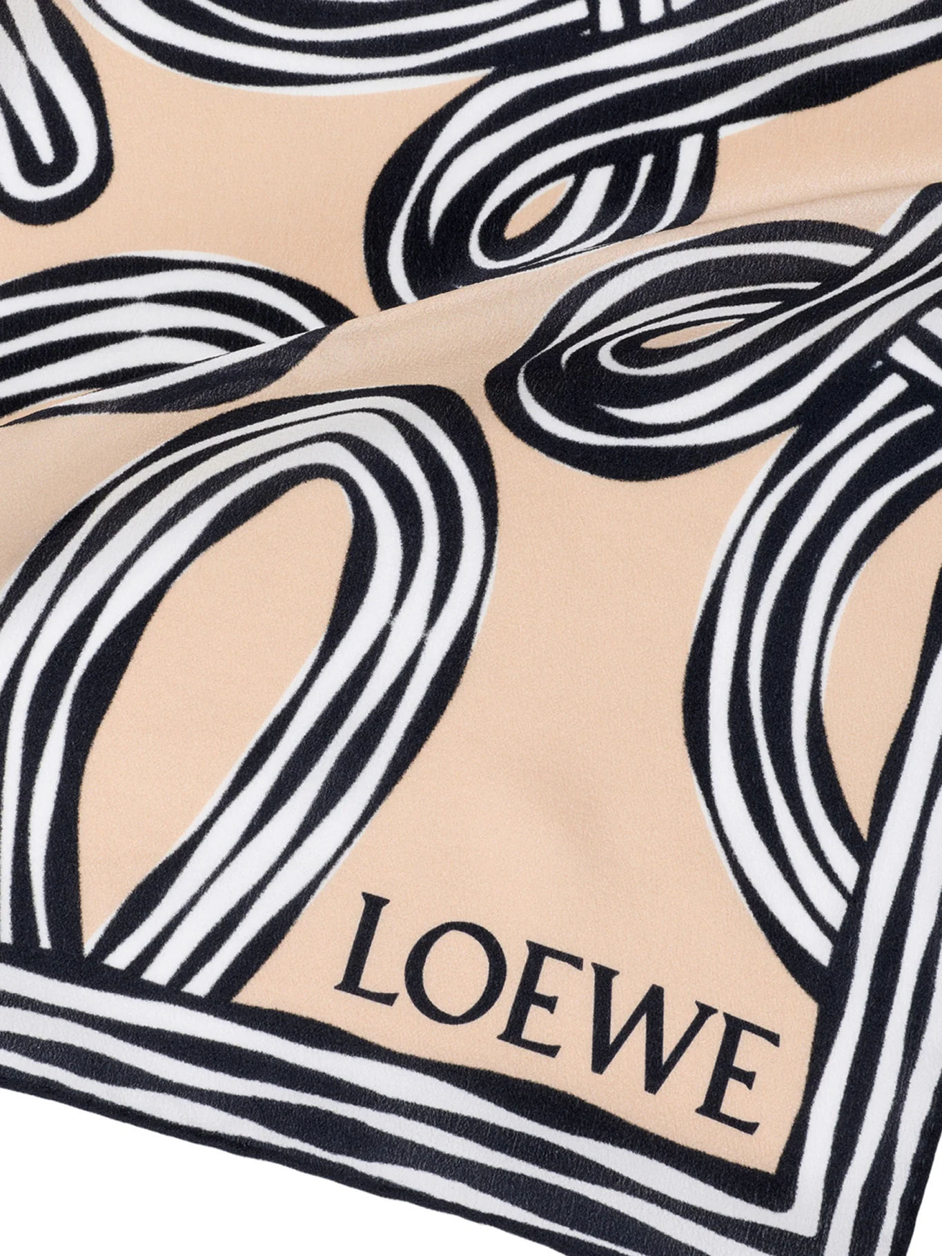 SILK SCARF WITH ALL-OVER ANAGRAM PRINT - Image 2