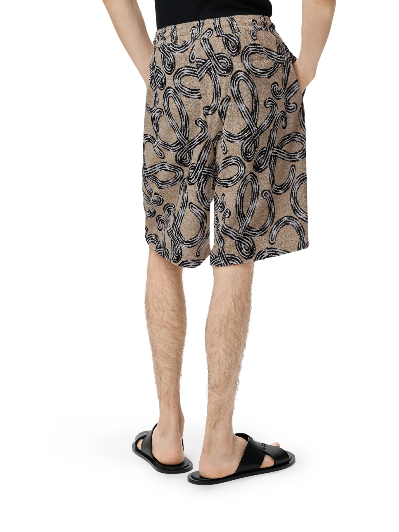 TERRY SHORTS WITH ALL-OVER ANAGRAM - Image 4