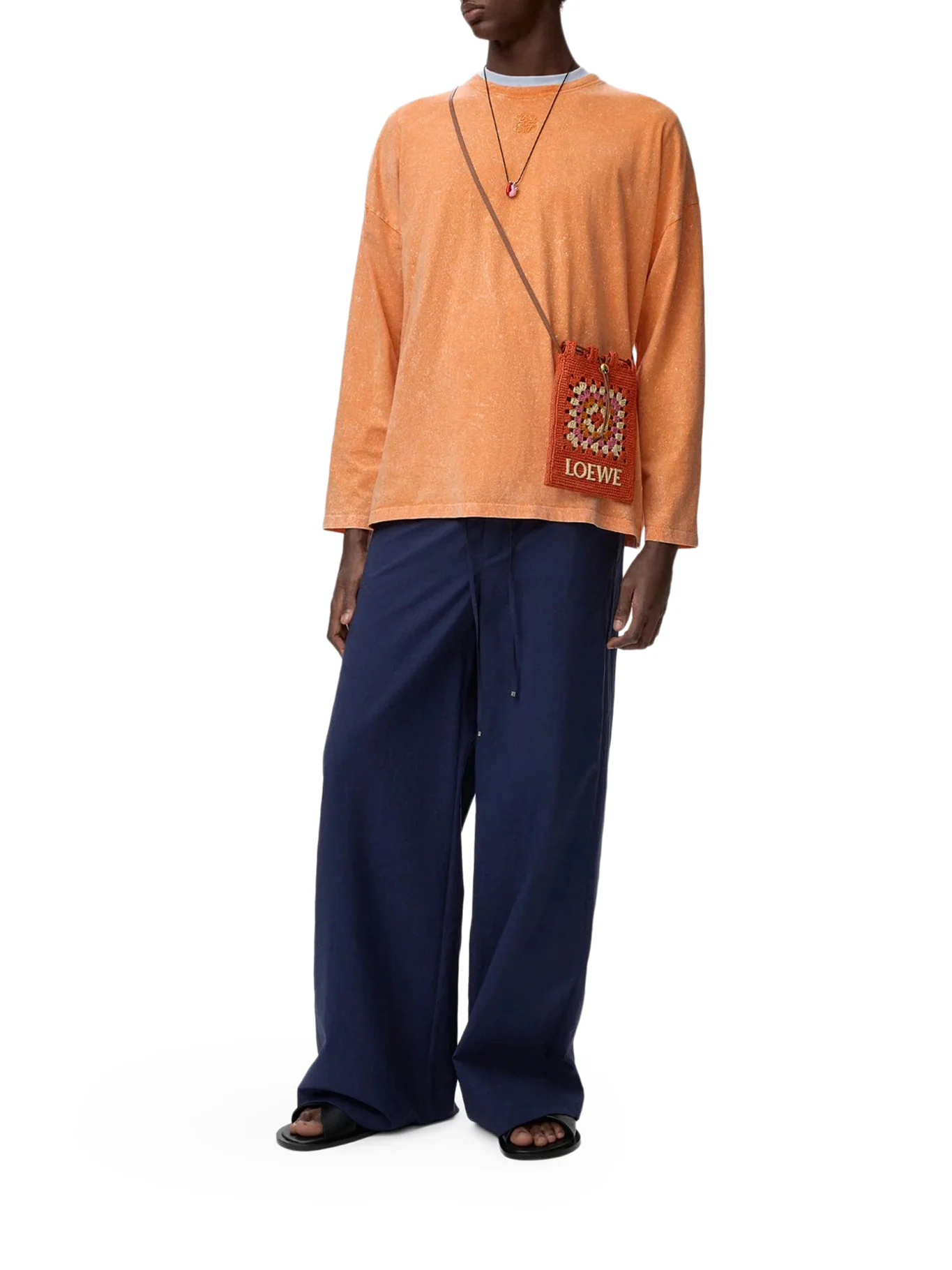 TROUSERS IN LIGHTWEIGHT TEXTURED COTTON POPLIN BLEND - Image 2