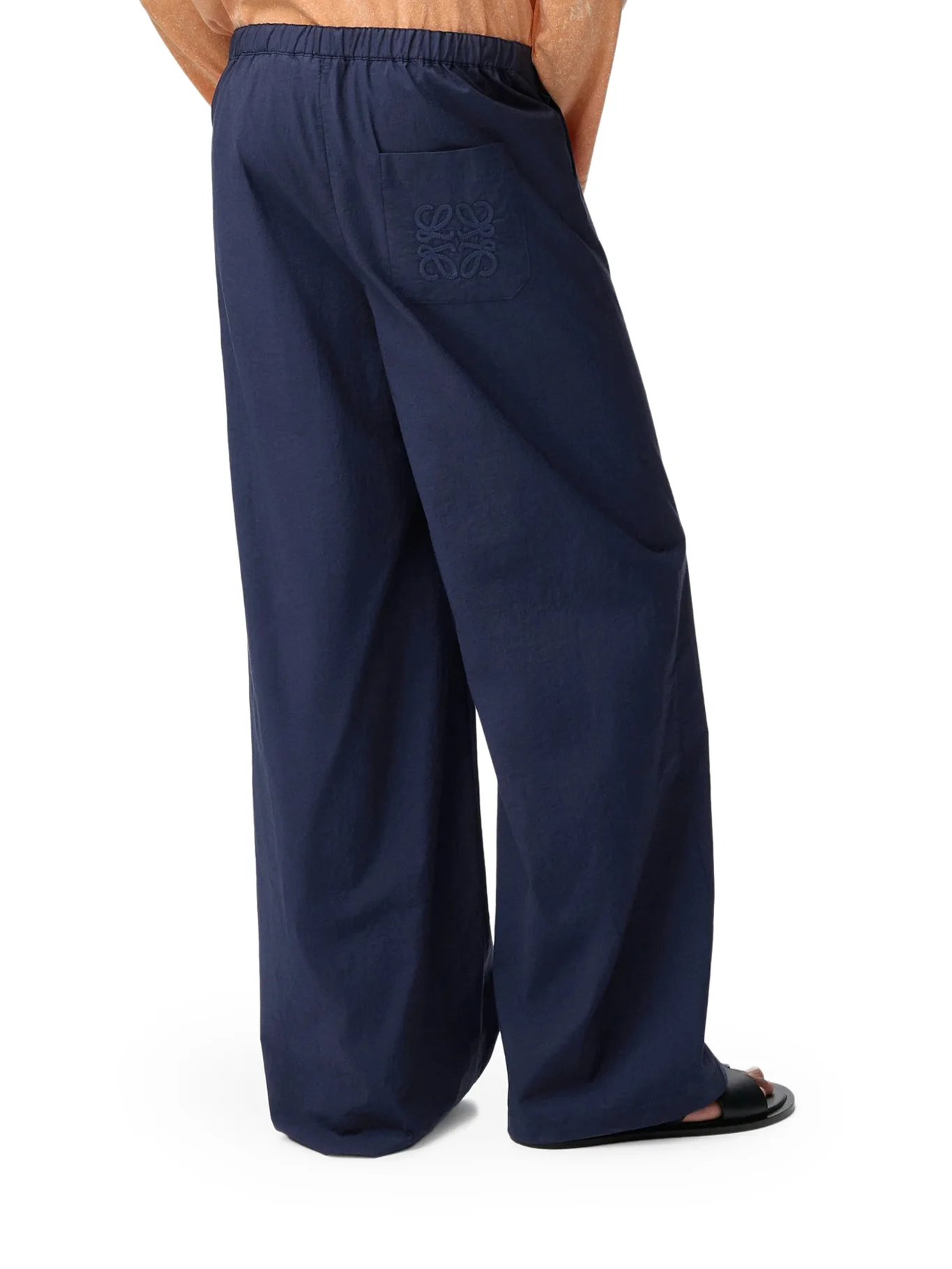 TROUSERS IN LIGHTWEIGHT TEXTURED COTTON POPLIN BLEND - Image 4