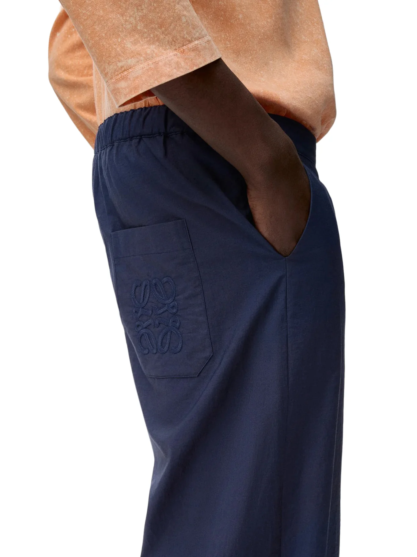 TROUSERS IN LIGHTWEIGHT TEXTURED COTTON POPLIN BLEND - Image 5
