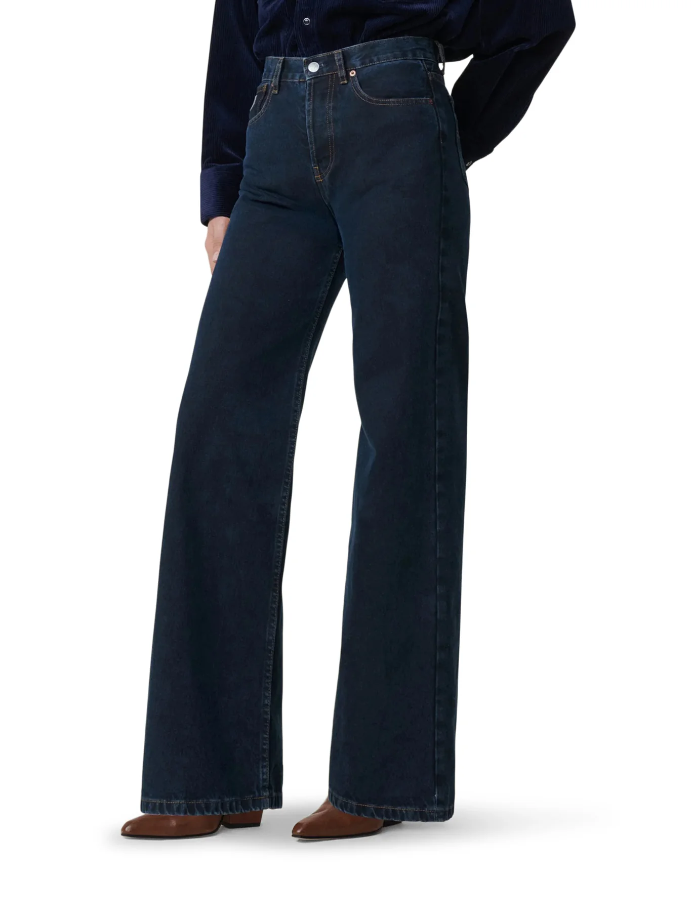 LINDSAY PALAZZO JEANS IN DENIM - Image 3
