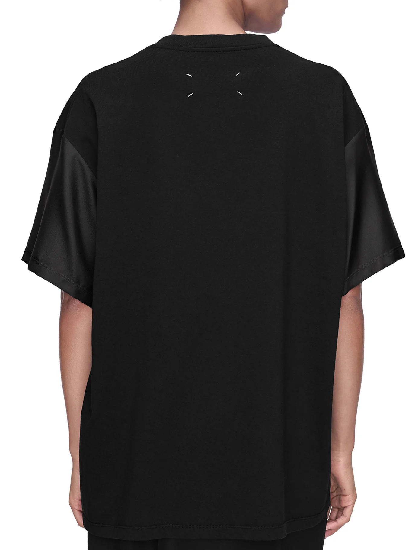 COTTON AND SILK T-SHIRT WITH FLORAL PATTERN - Image 3