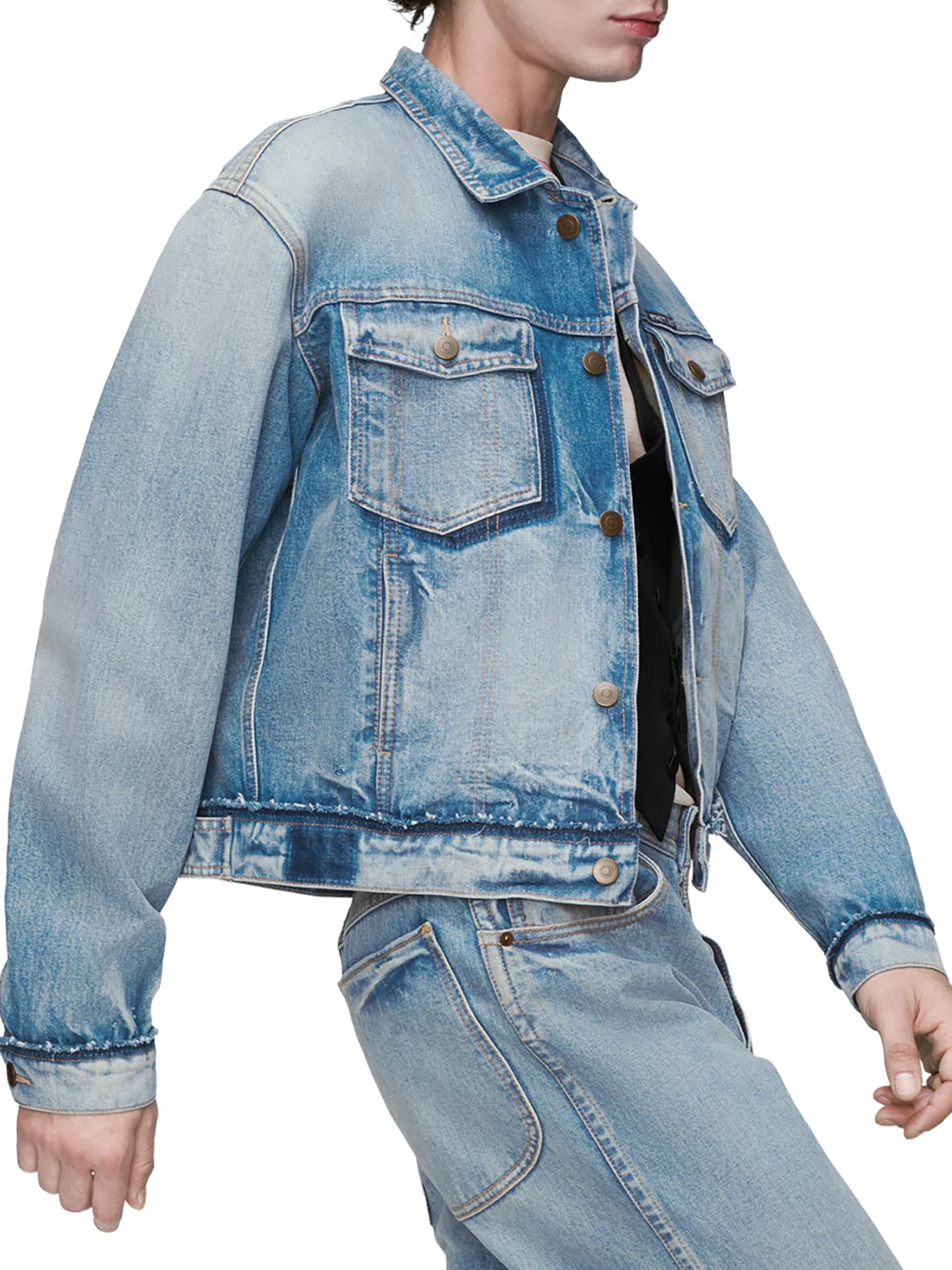 COTTON DENIM CABAN - Image 5