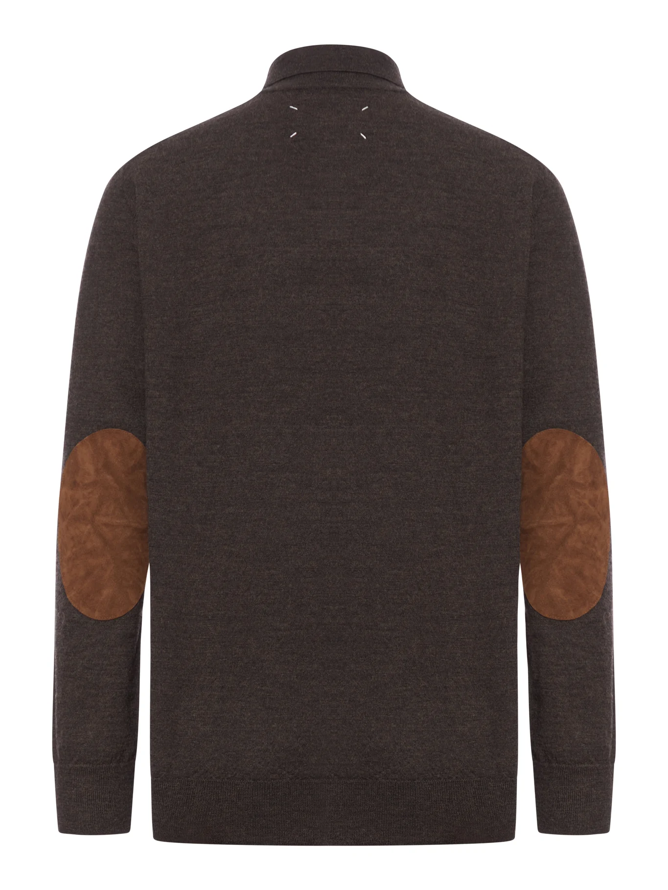 WOOL POLO WITH ELBOW PATCHES - Image 2
