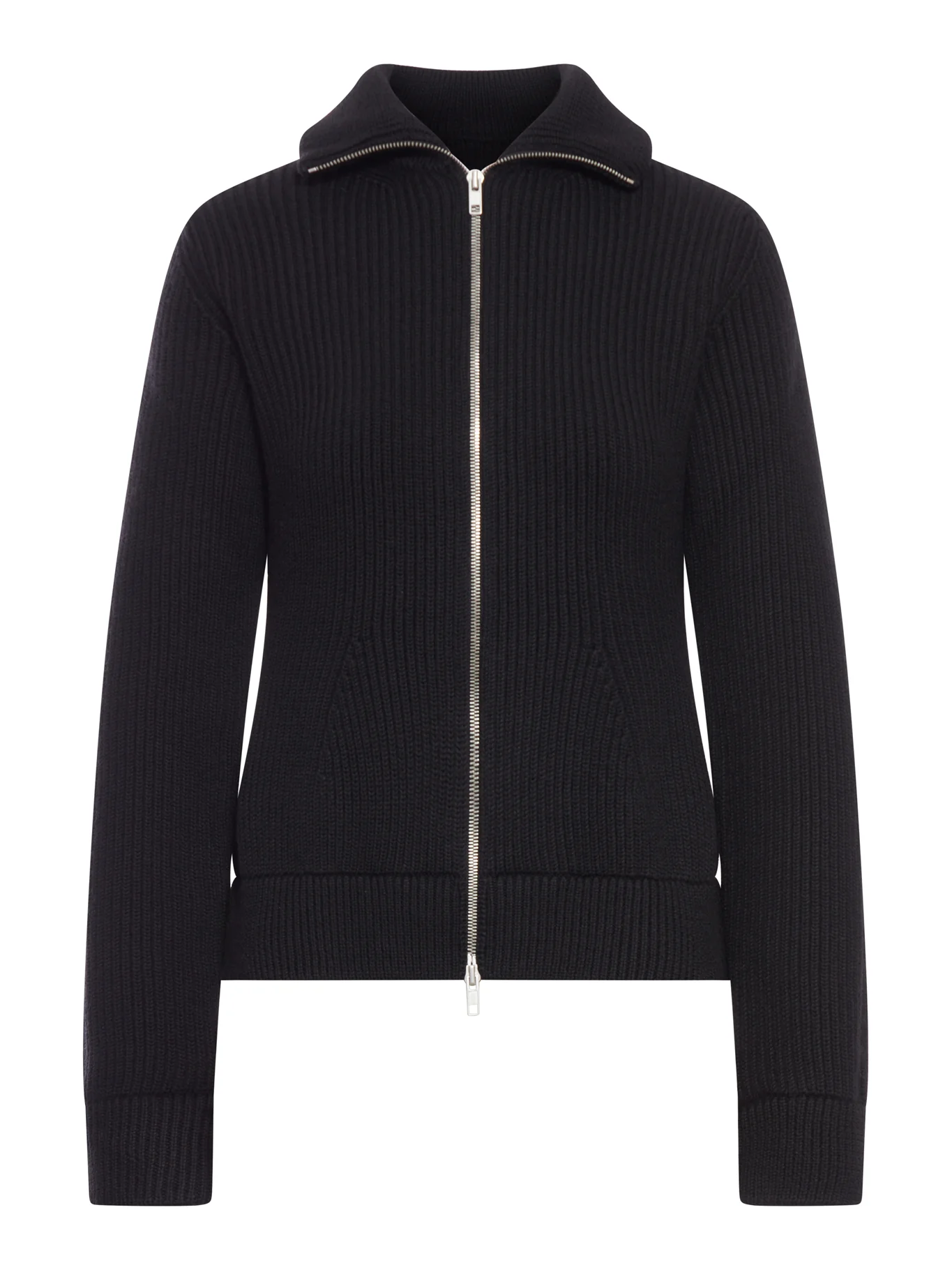 WOOL ZIP-UP CARDIGAN