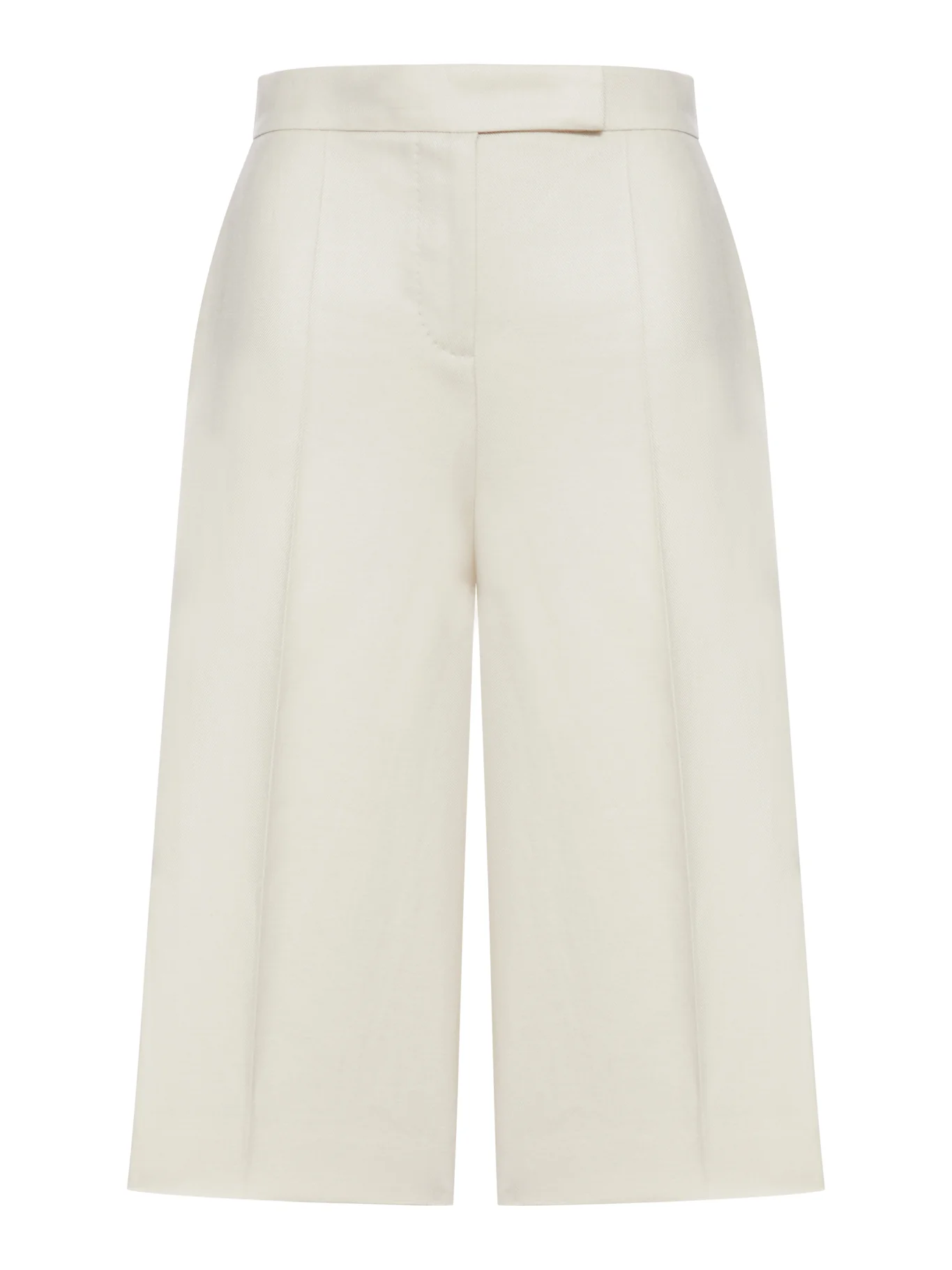 KAKI LINEN BERMUDA SHORTS