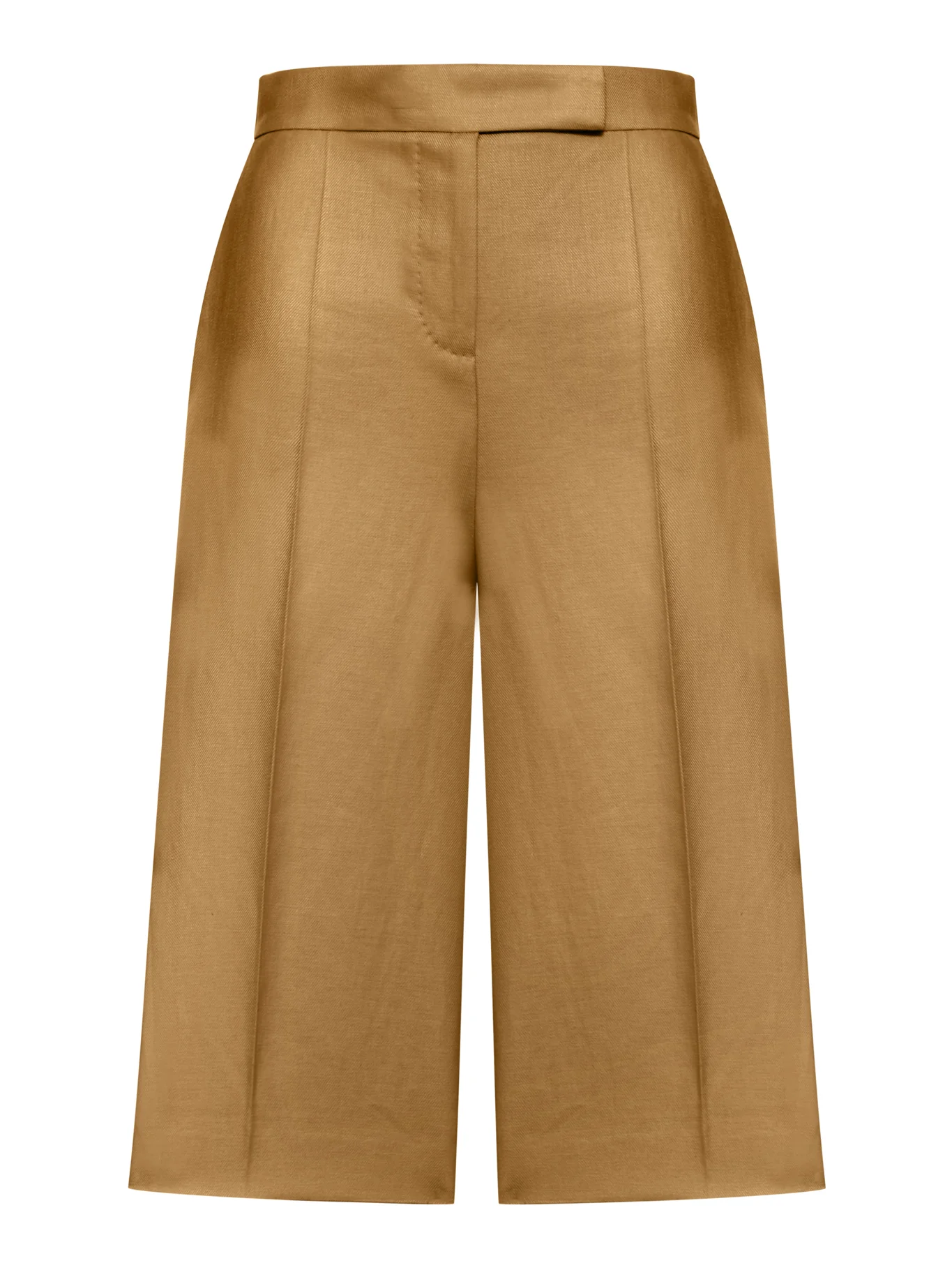 KAKI LINEN BERMUDA SHORTS